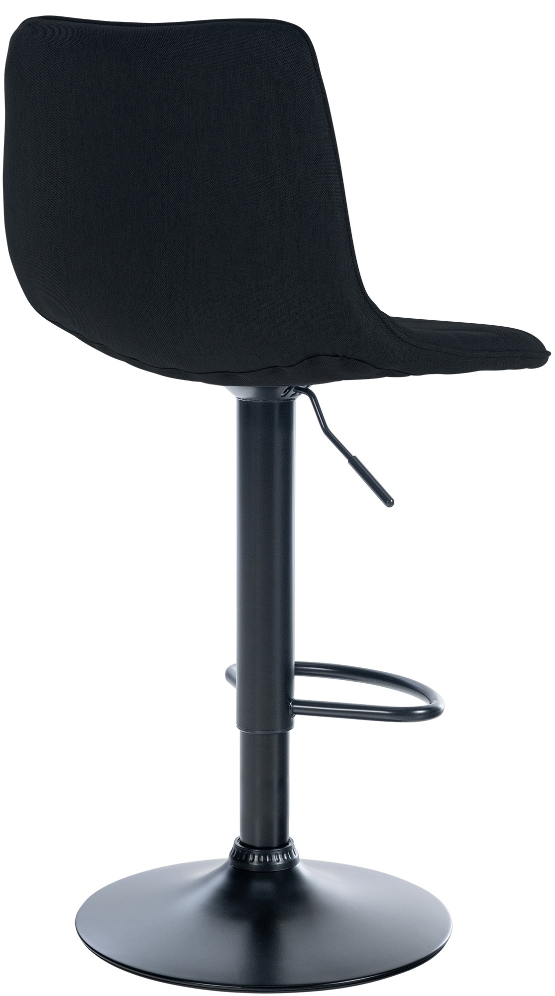 Tabouret de bar Lex en Tissu Pied trompette en Métal