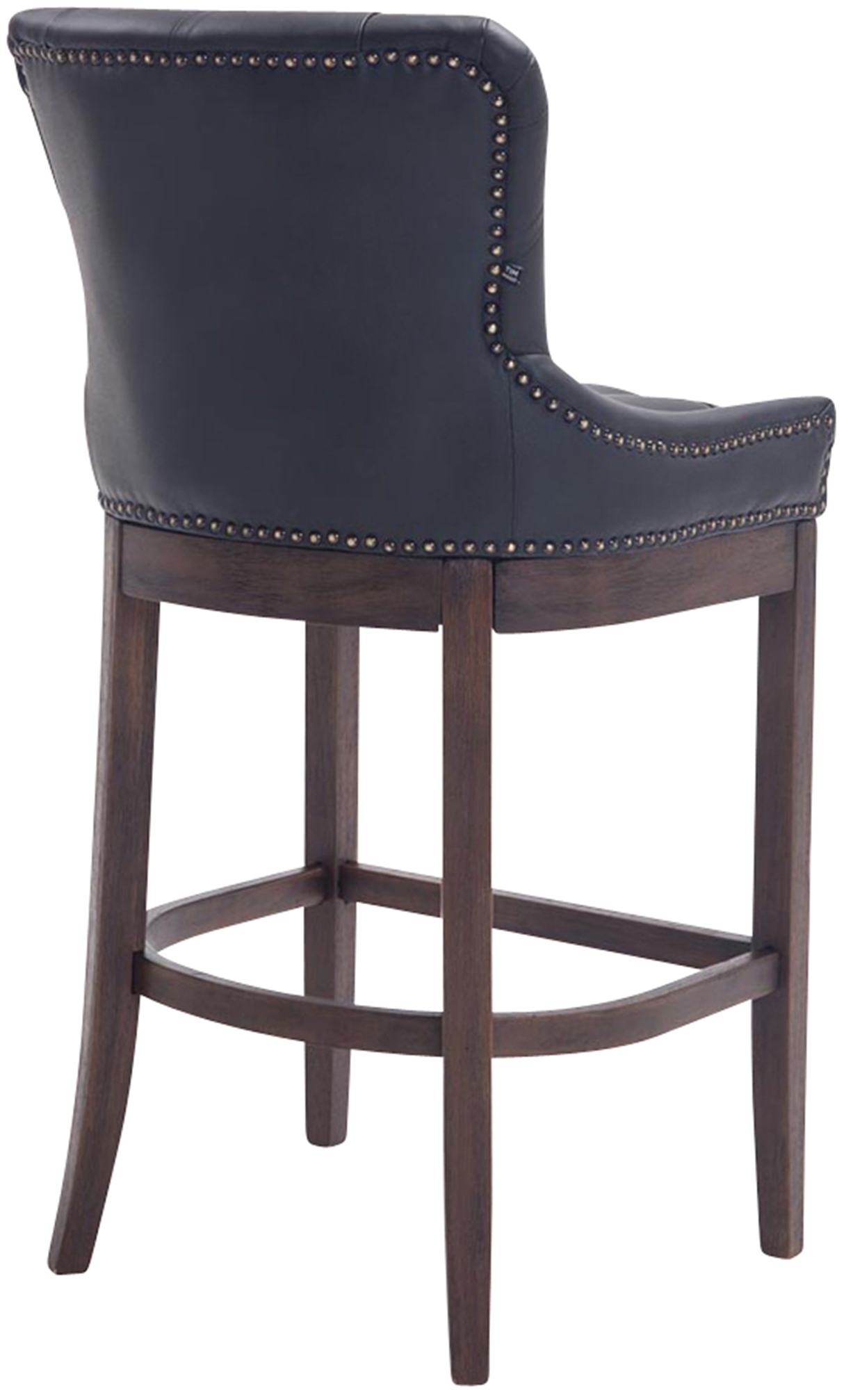 Tabouret de bar Lakewood antique-foncé cuir véritable
