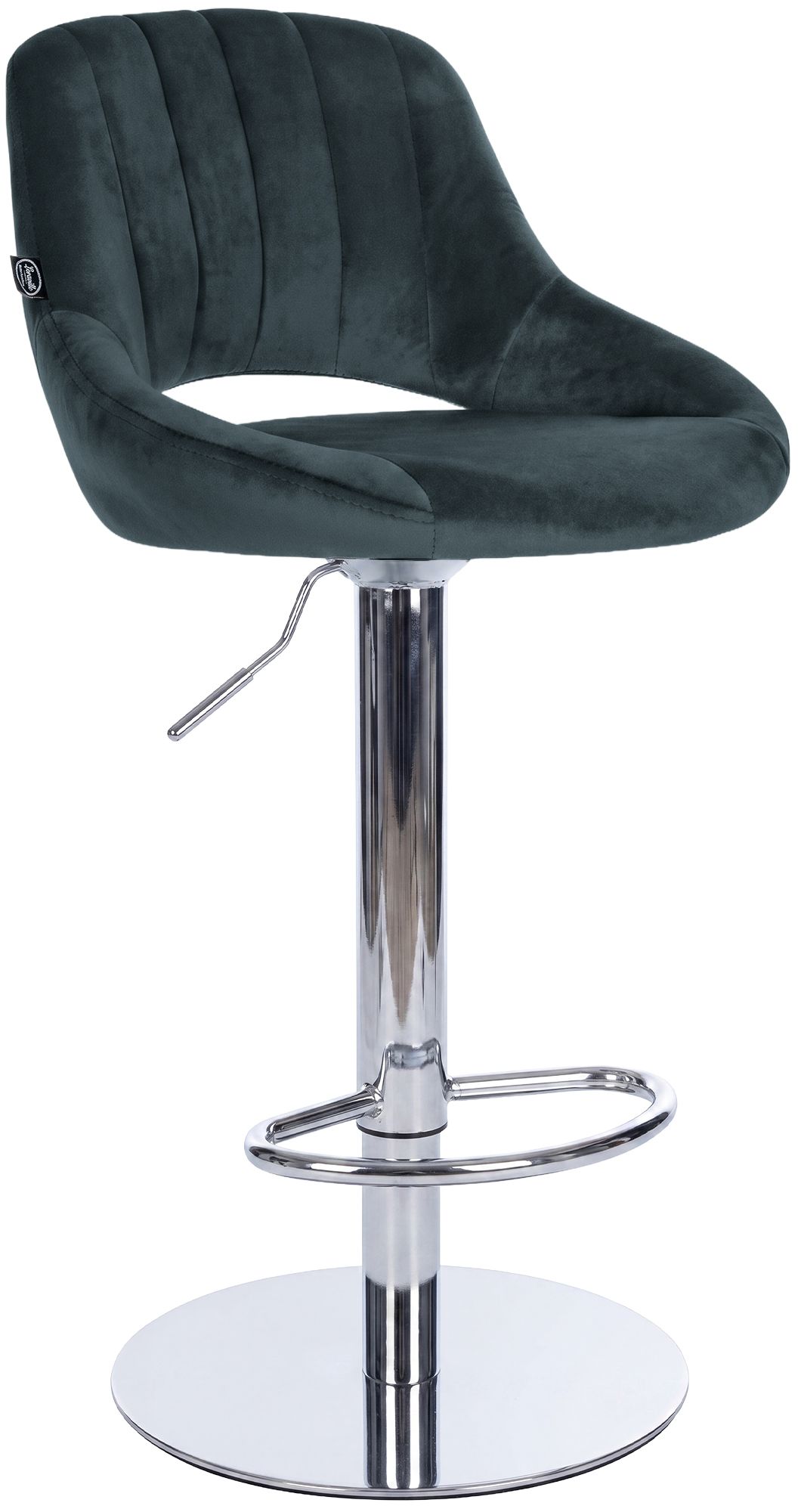 Tabouret de bar Milet avec structure stable chromée