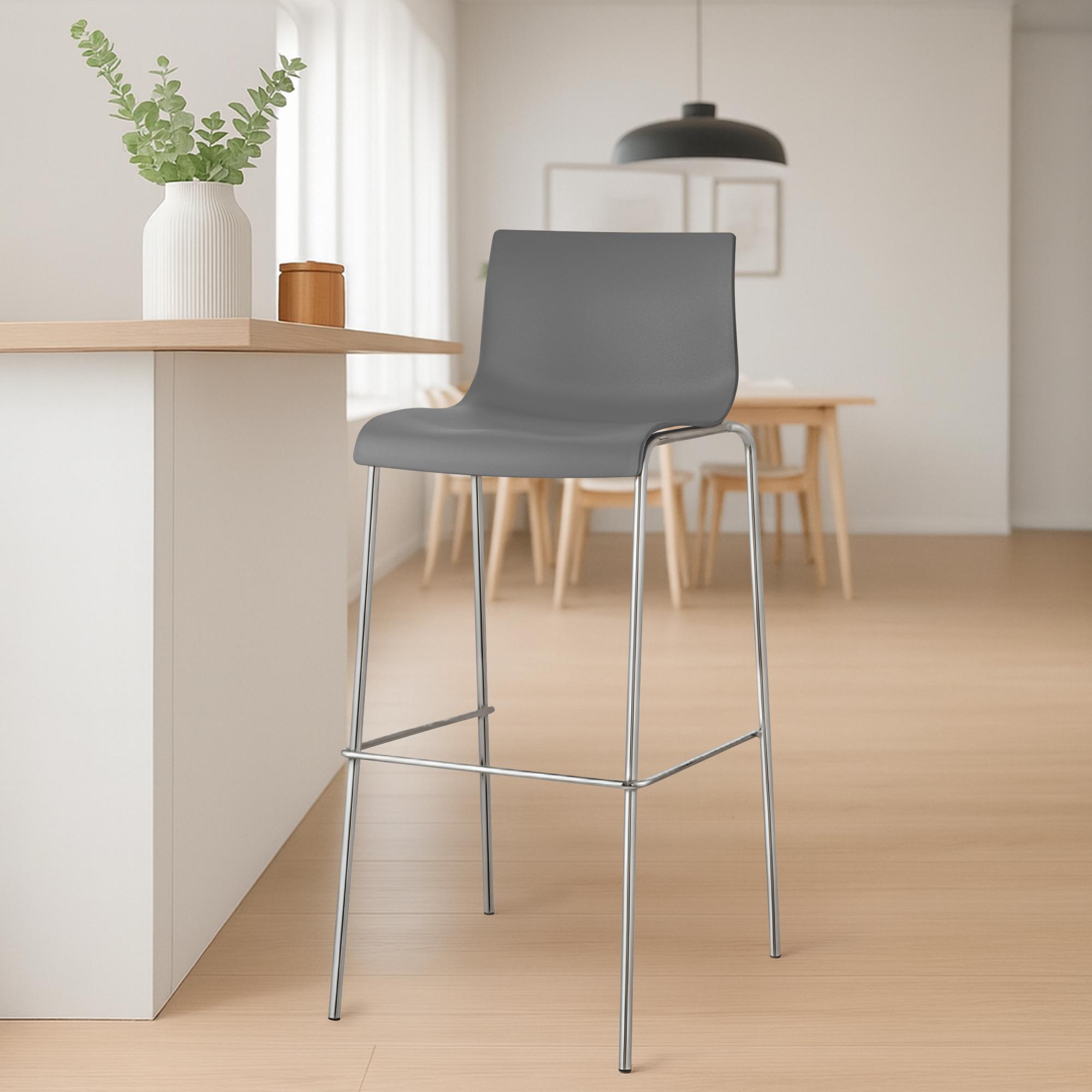 Lot de 2 tabourets de bar Hover en plastique