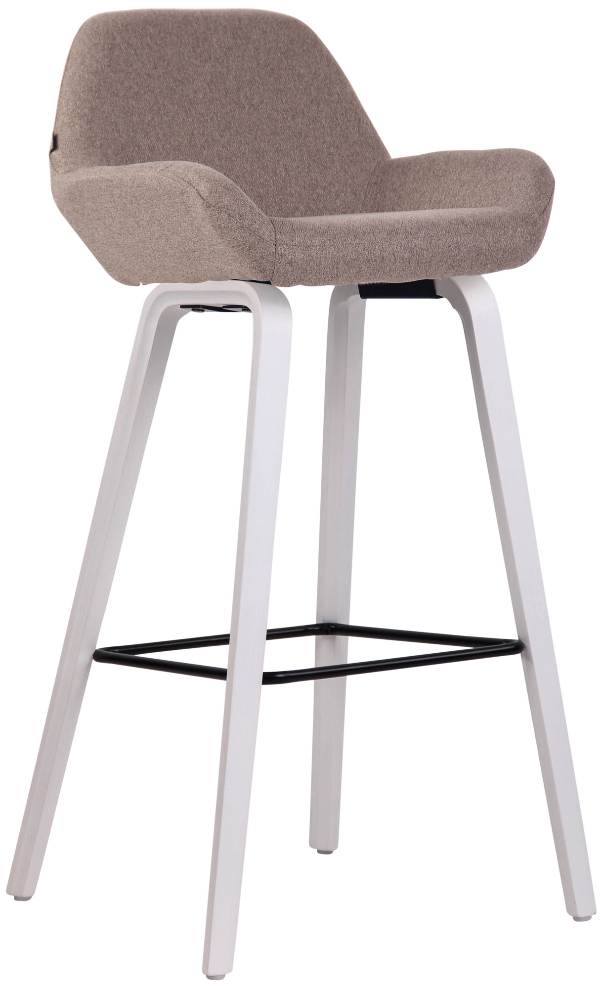 Tabouret de bar Newnan en tissu à 4 pieds