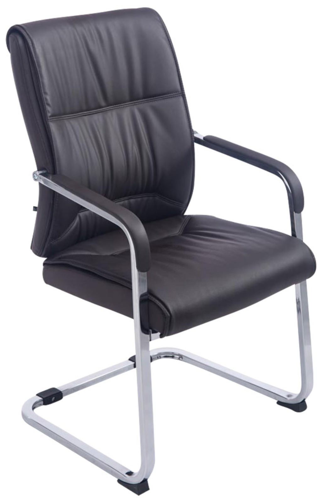 Lot de 2 Chaises Cantilever XXL Anubis en Similicuir avec accoudoirs