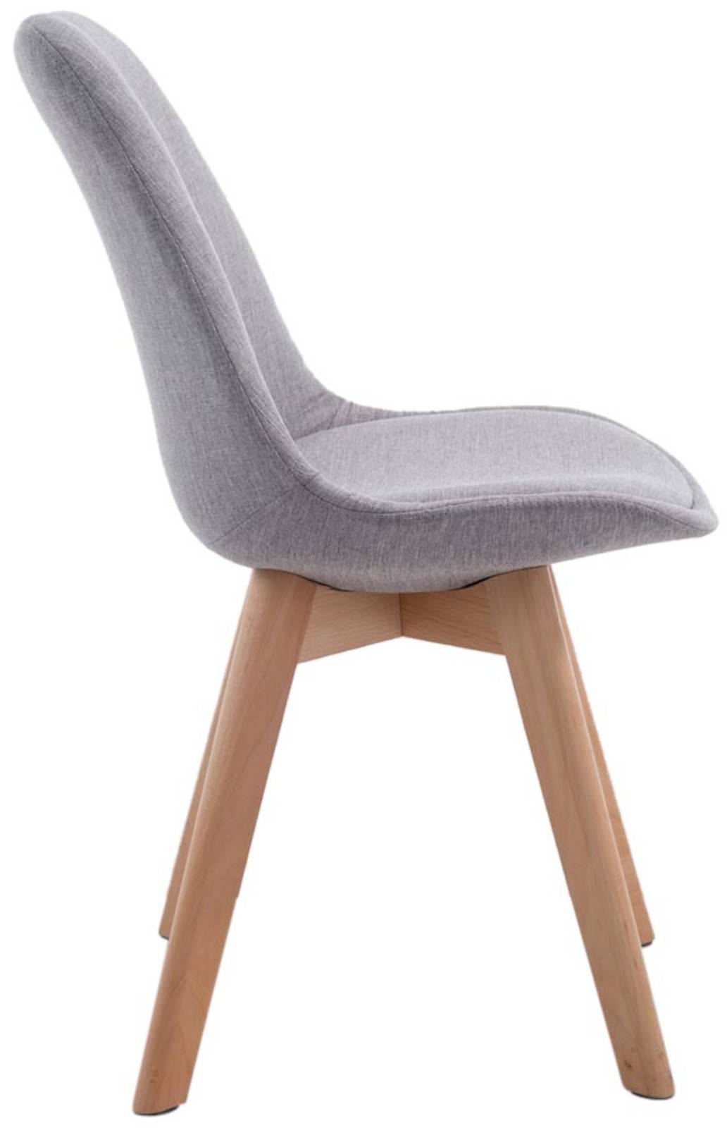 Lot de 4 chaises de salle à manger Borneo V2 en Tissu