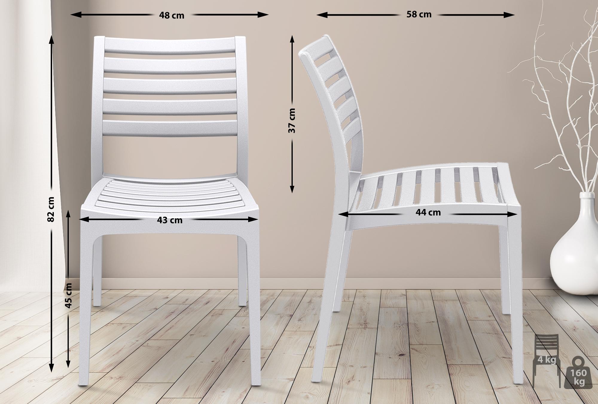 Chaise de jardin en plastique Ares