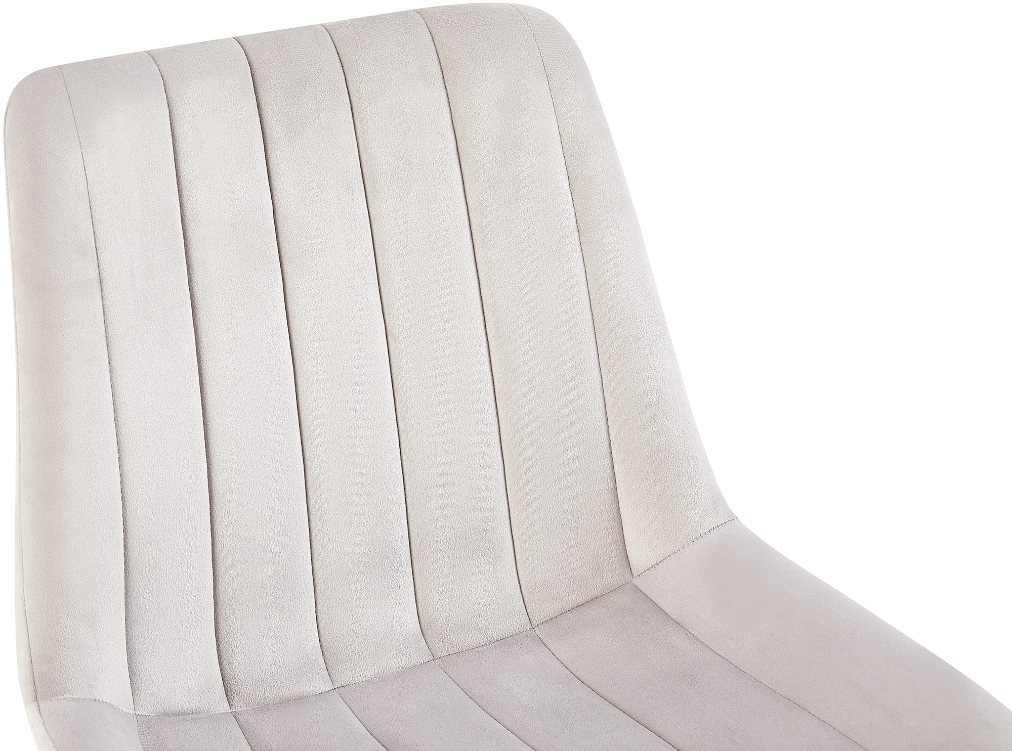 Chaise de salle à manger Rahden en Velours avec Piètement en métal noir