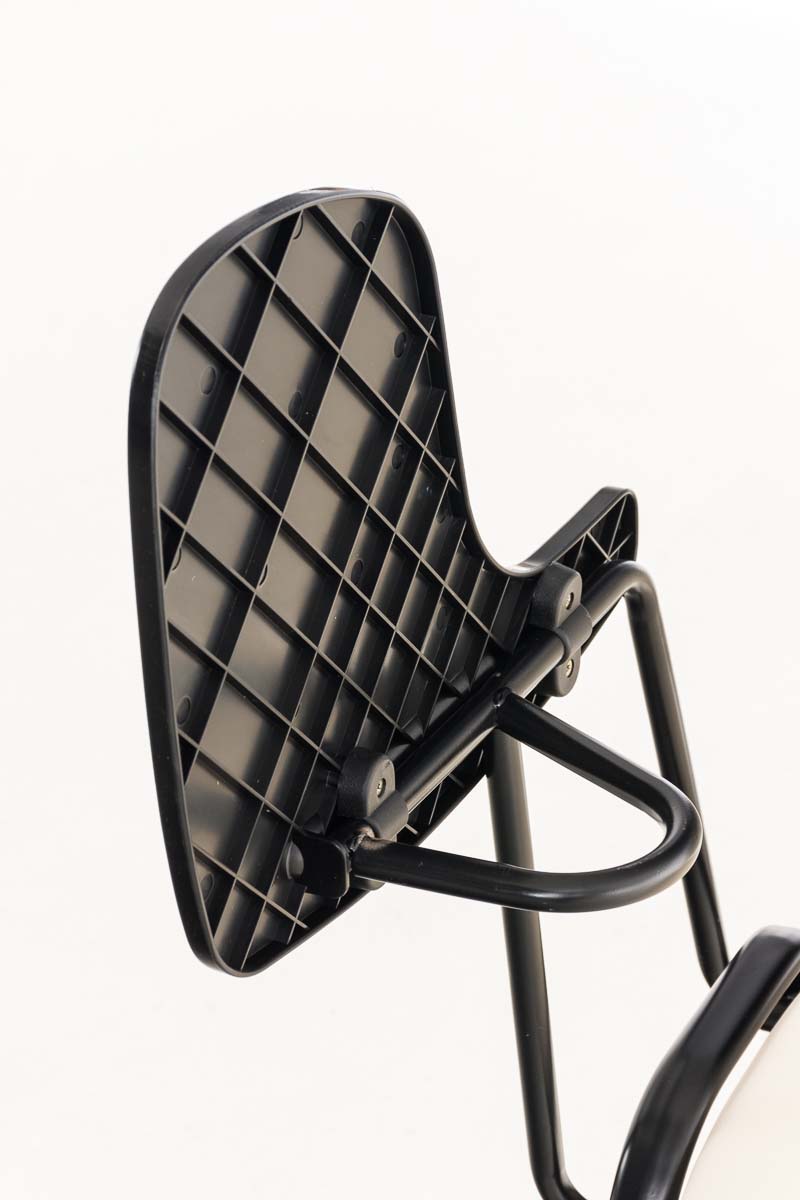 Chaise Ken en similicuir avec tablette rabattable