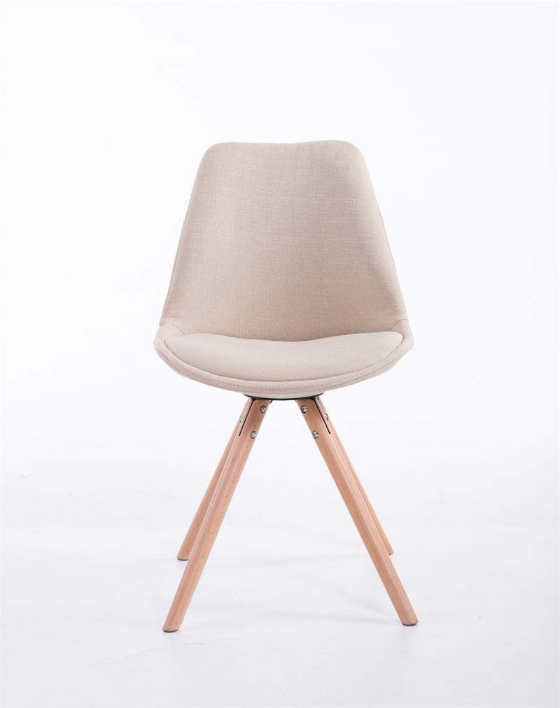 Chaise Toulouse tissu pieds ronds
