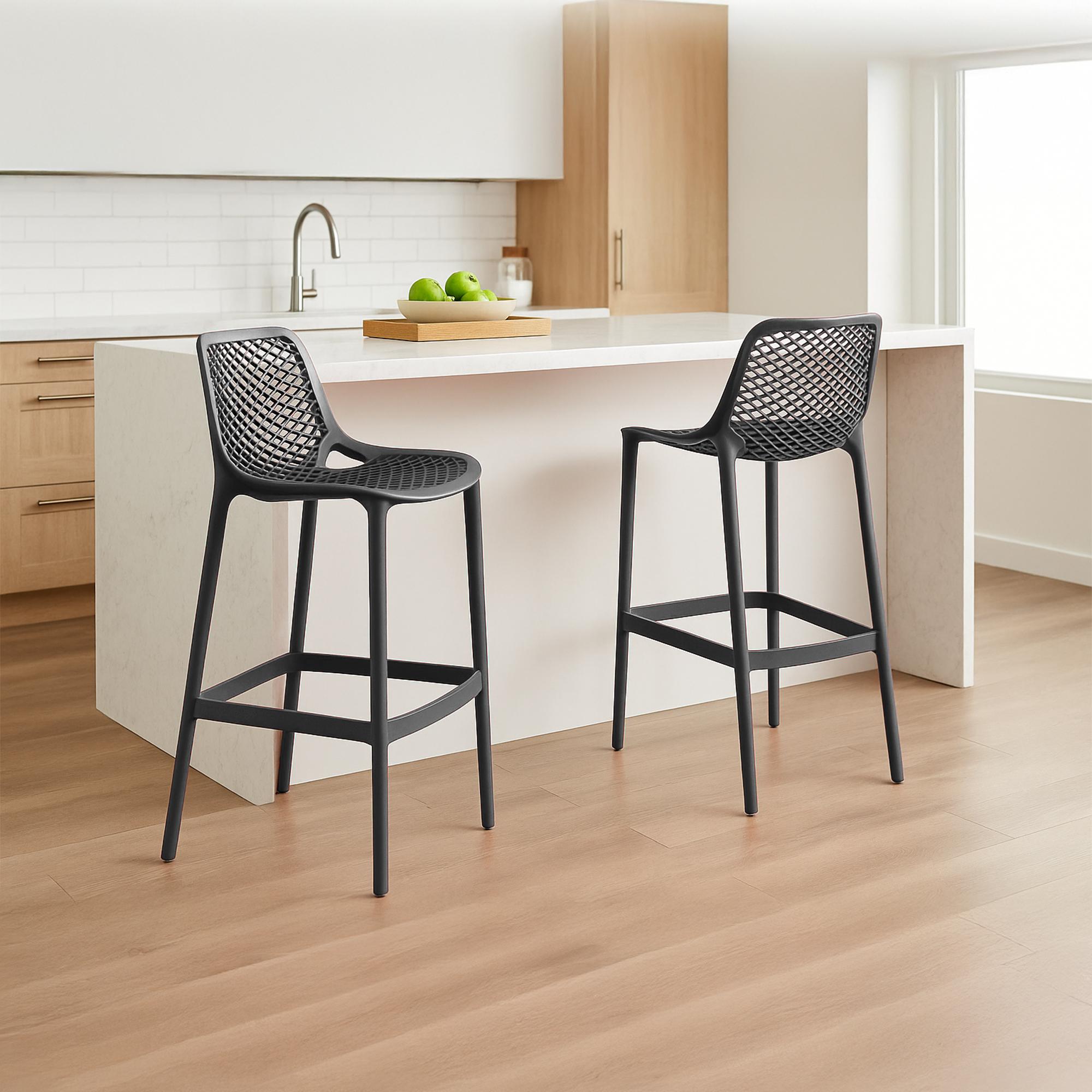 Lot de 2 tabourets de bar extérieurs Air
