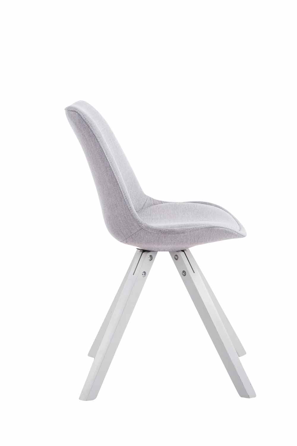 Chaise Toulouse tissu piétement en forme carrée