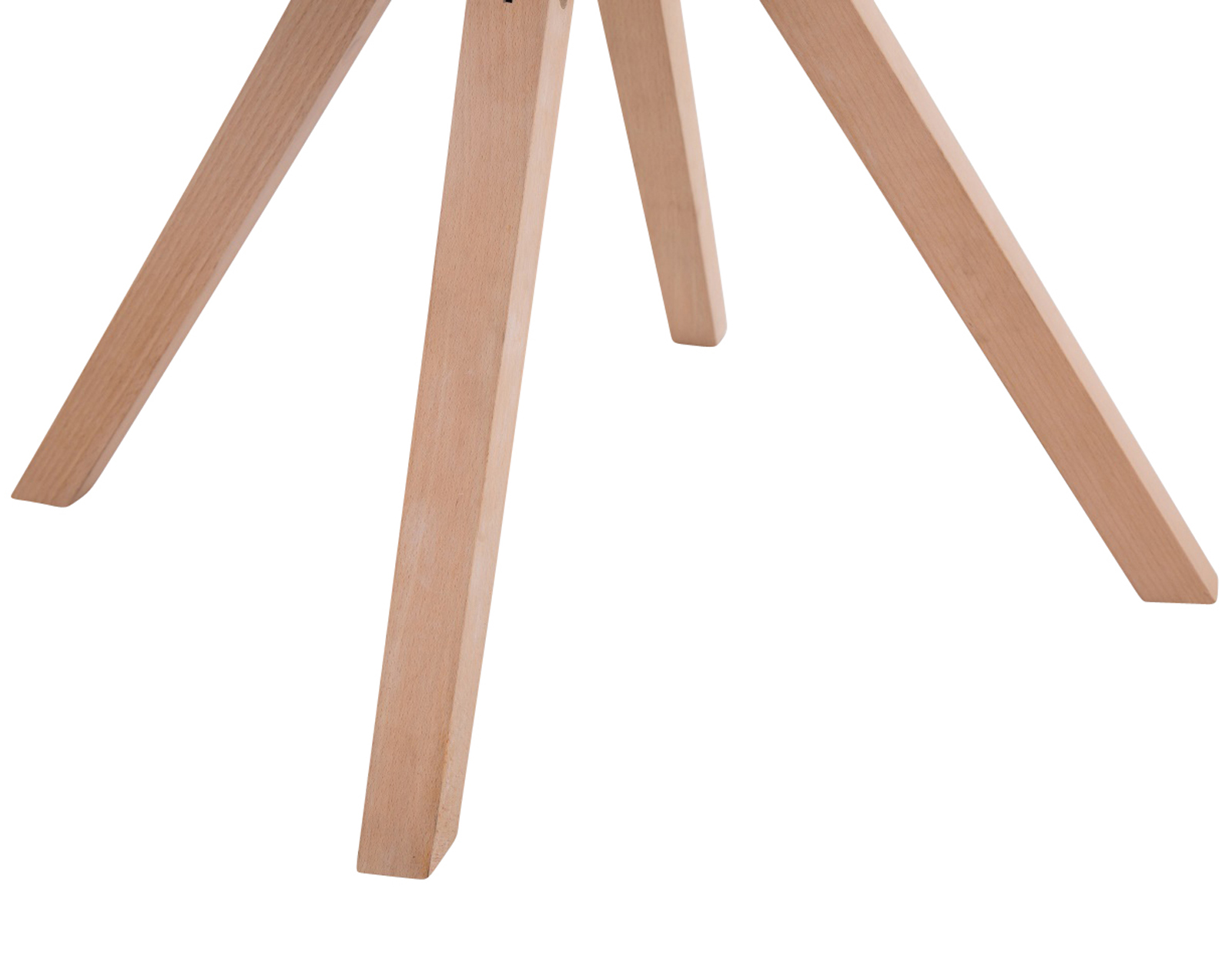 Lot de 4 Chaises de salle à manger Toulouse Tissu Pieds carrés bois