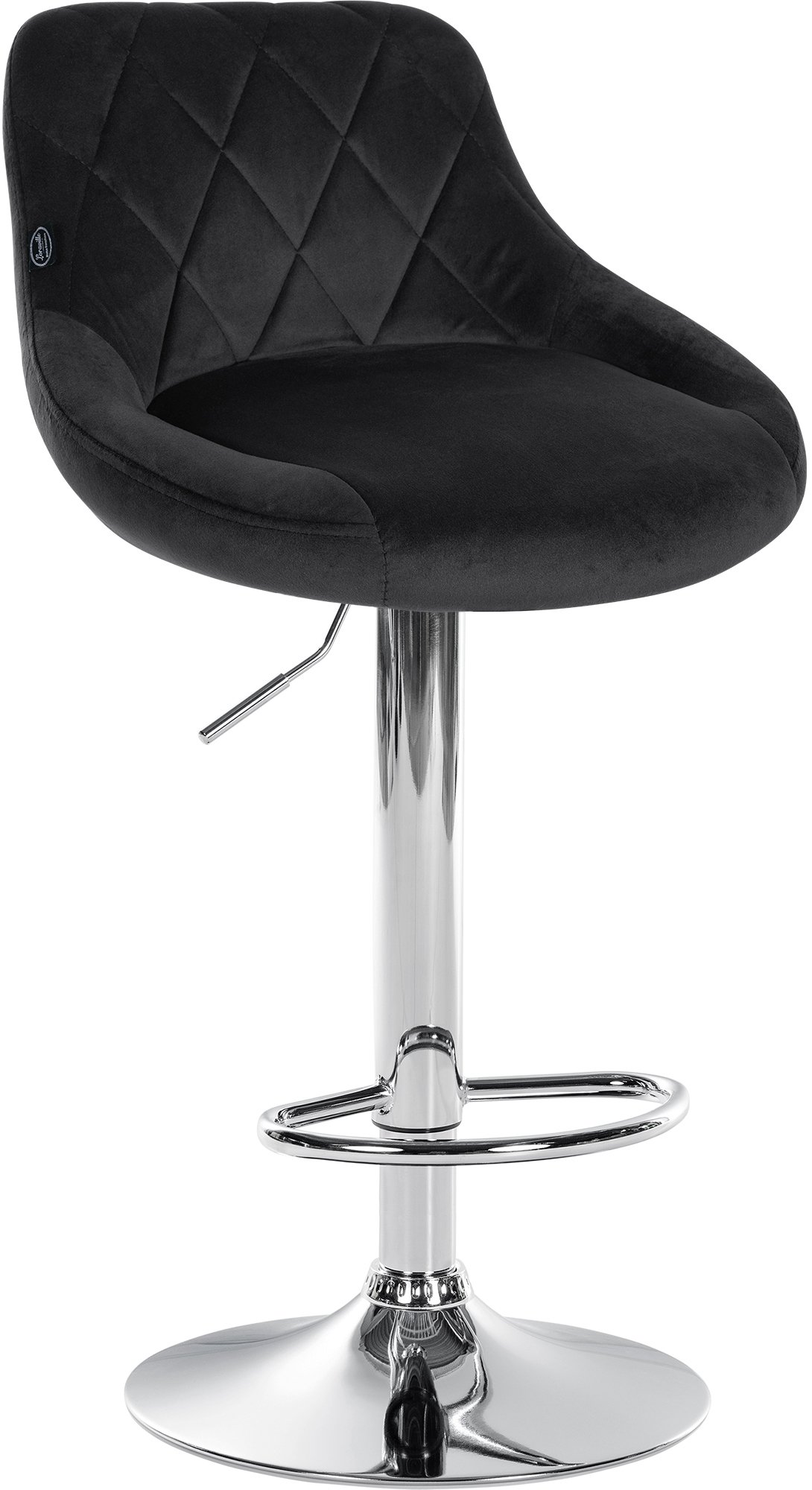 Lot de 2 tabourets de bar Lazio velours