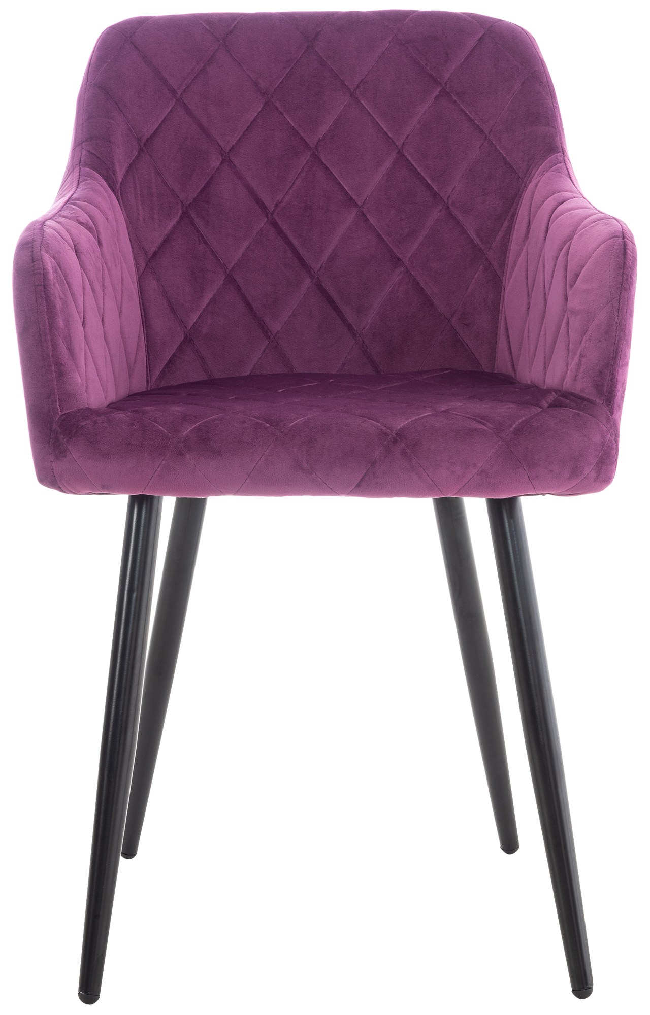 Chaise de salle à manger Shila avec Piètement en Métal noir