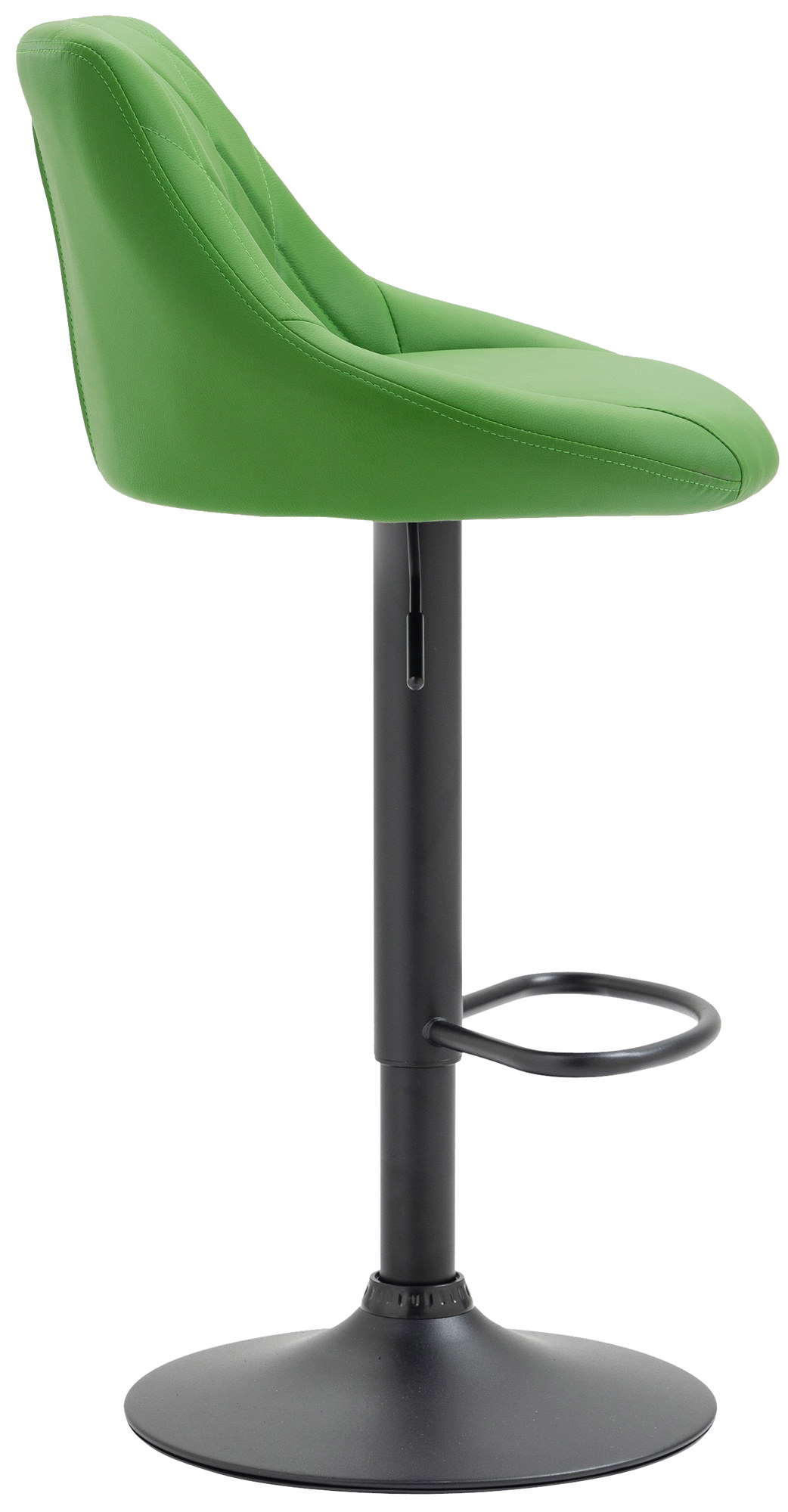 Tabouret de bar Lazio en similicuir avec pied en métal