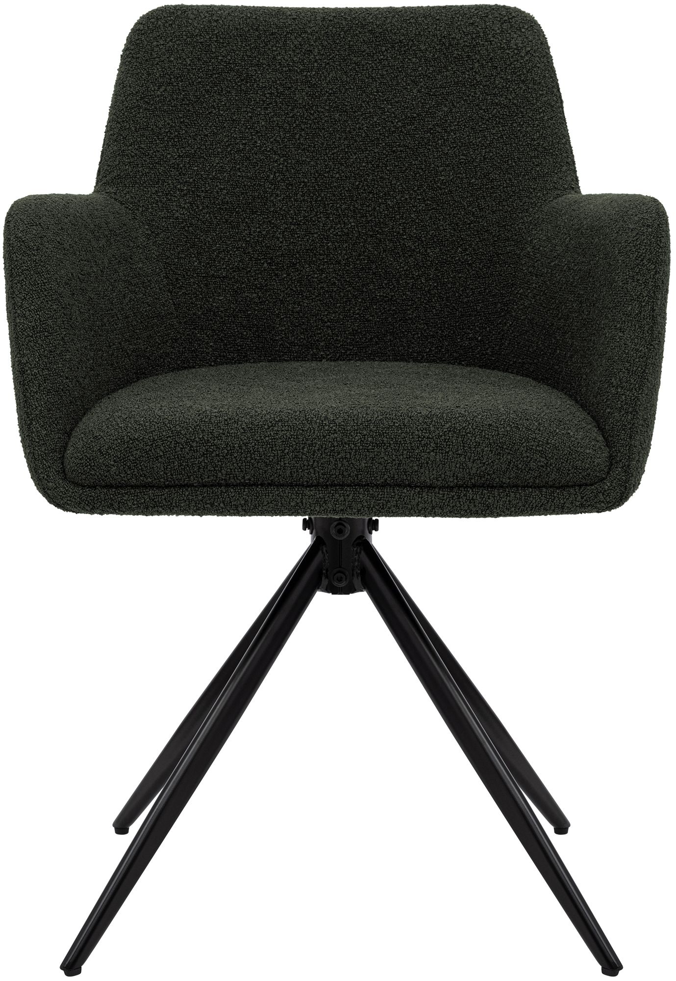 Chaise de salle à manger Olema en tissu bouclette