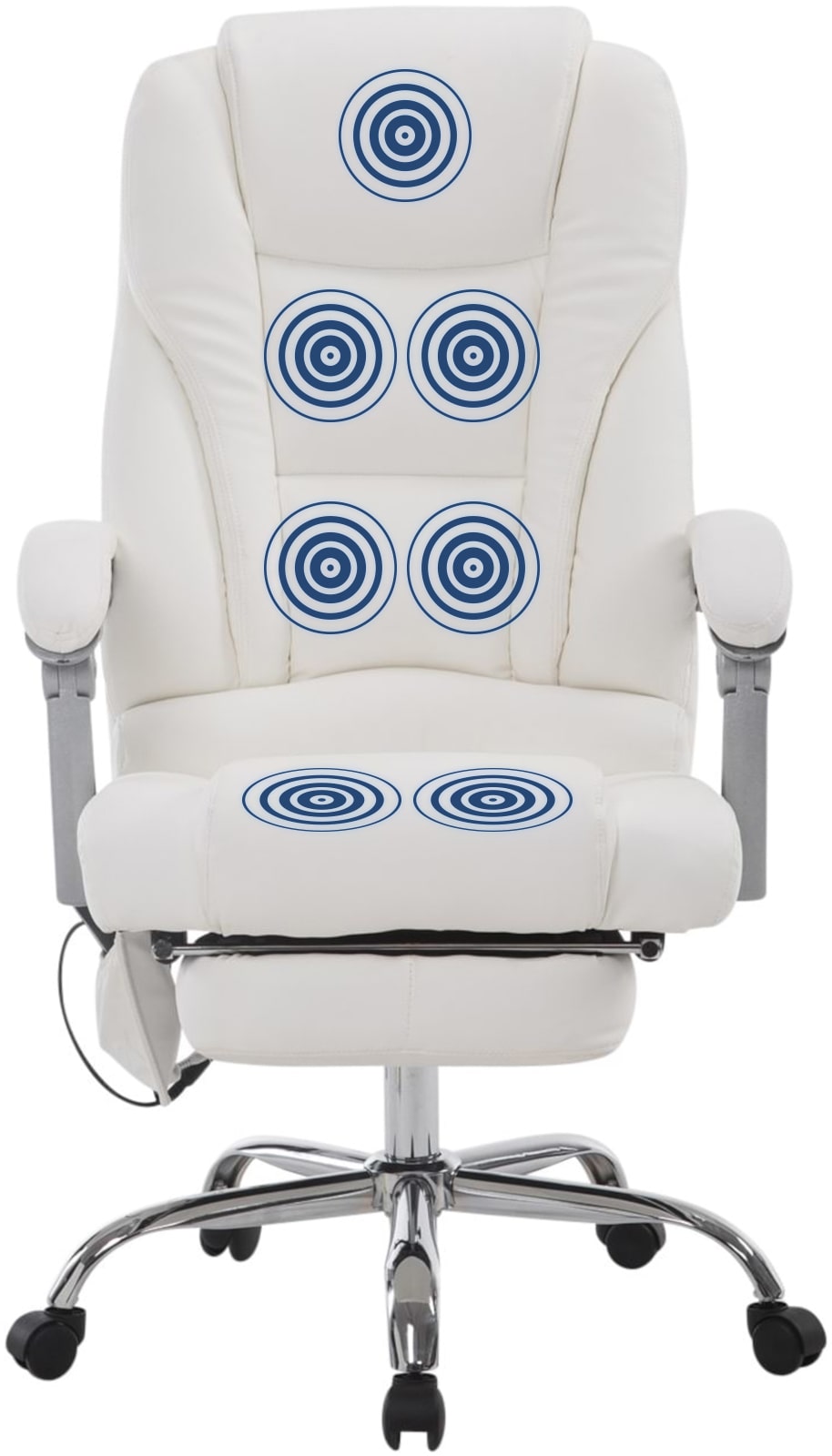 Fauteuil de bureau Pacific en similicuir avec une fonction massage