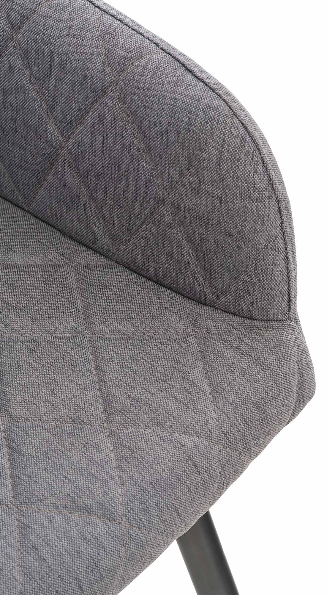 Chaise de salle à manger Shila avec Piètement en Métal noir
