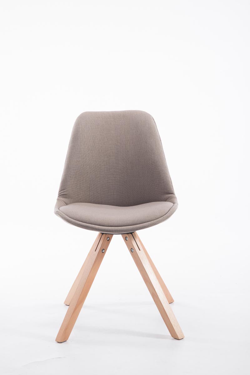 Chaise Toulouse tissu piétement en forme carrée