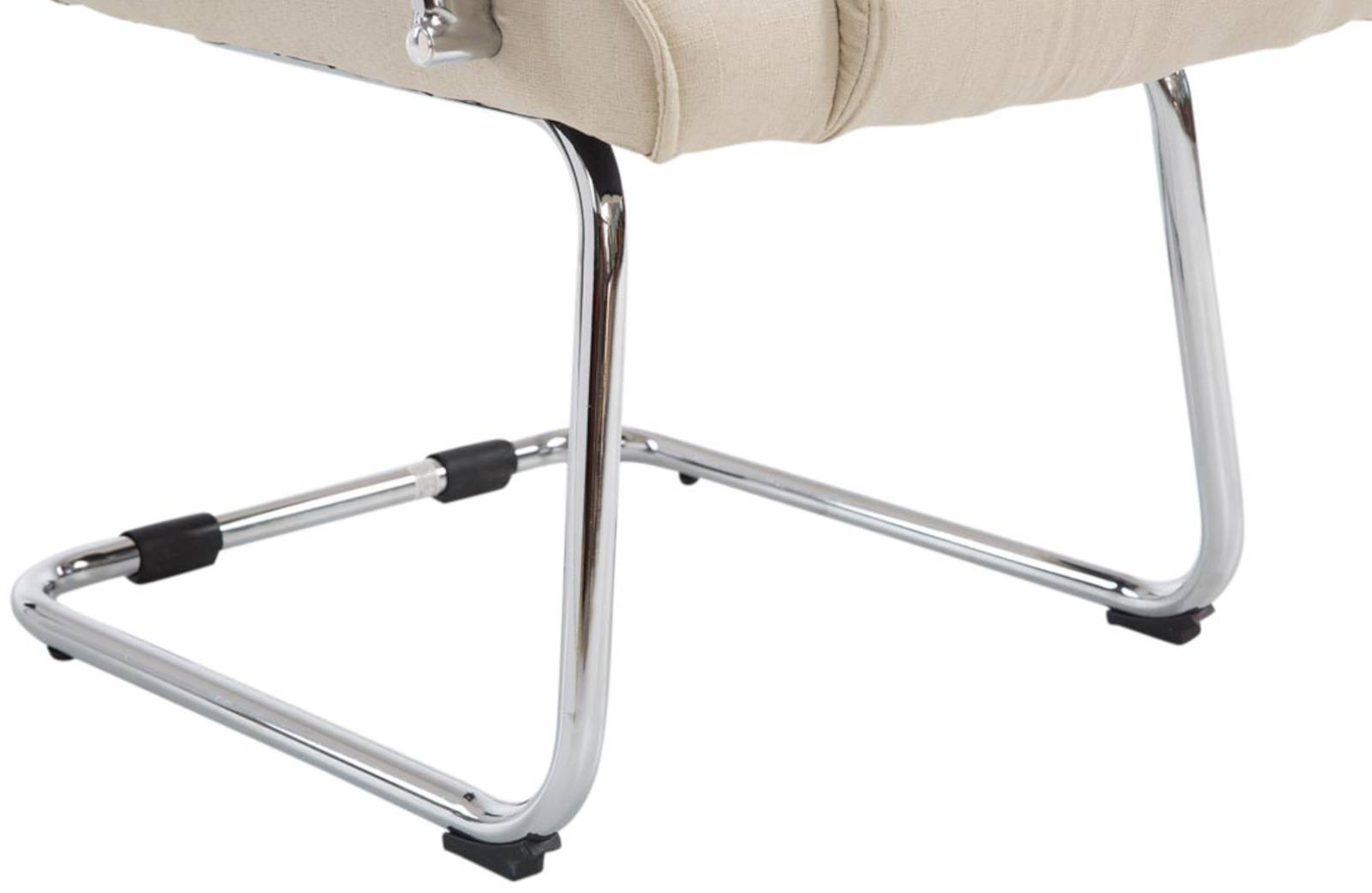 Lot de 2 Chaises Cantilever Attila en tissu avec accoudoirs