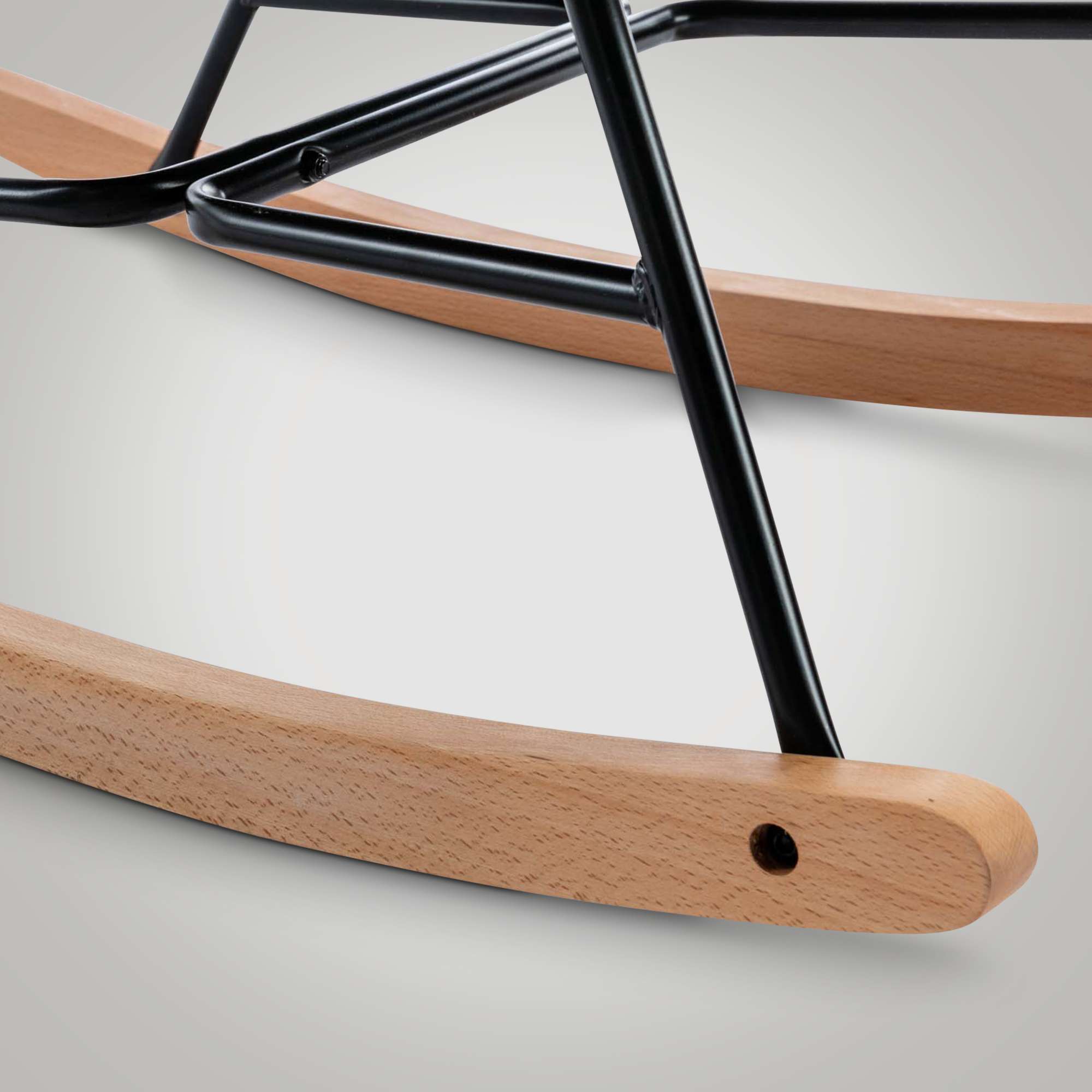 Fauteuil à bascule Sanka en Velours