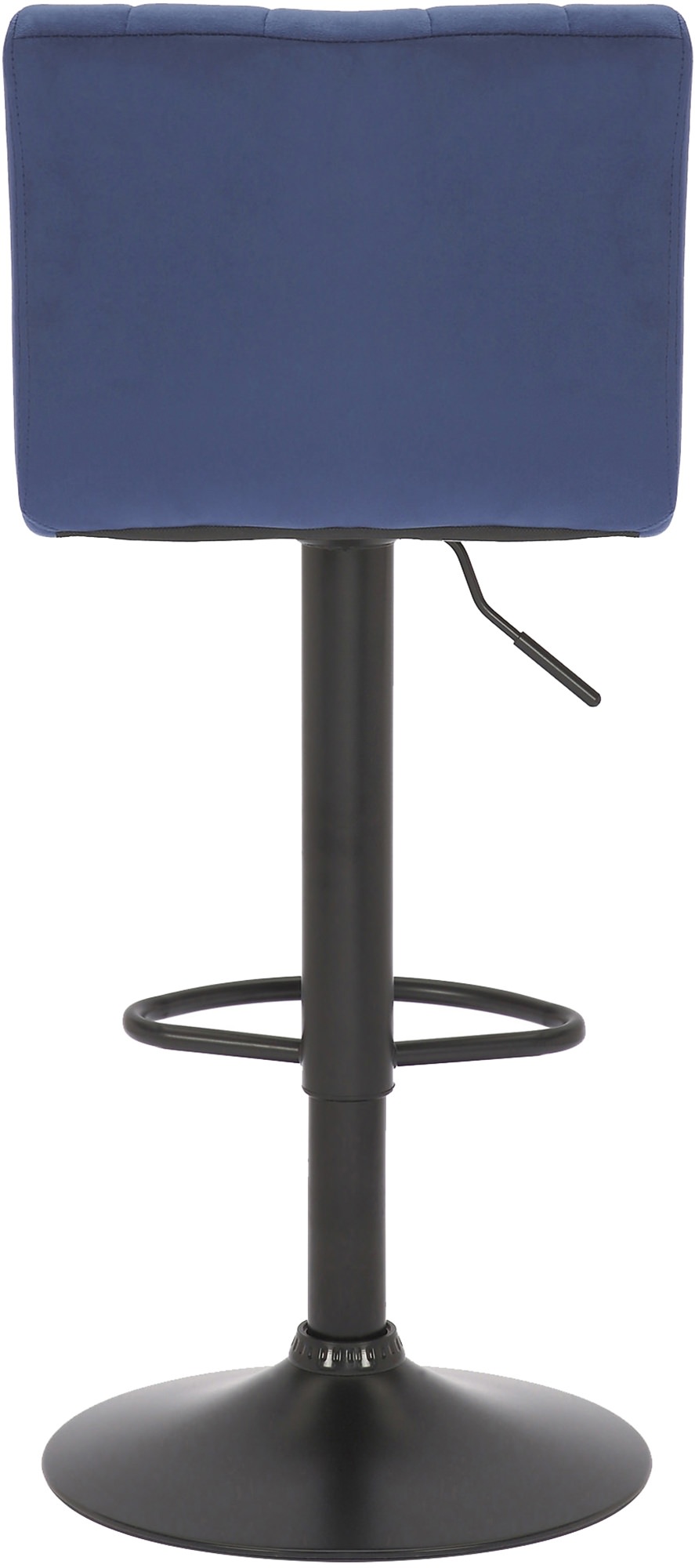 Tabouret de bar Jamie en Velours avec Piètement trompette en Métal