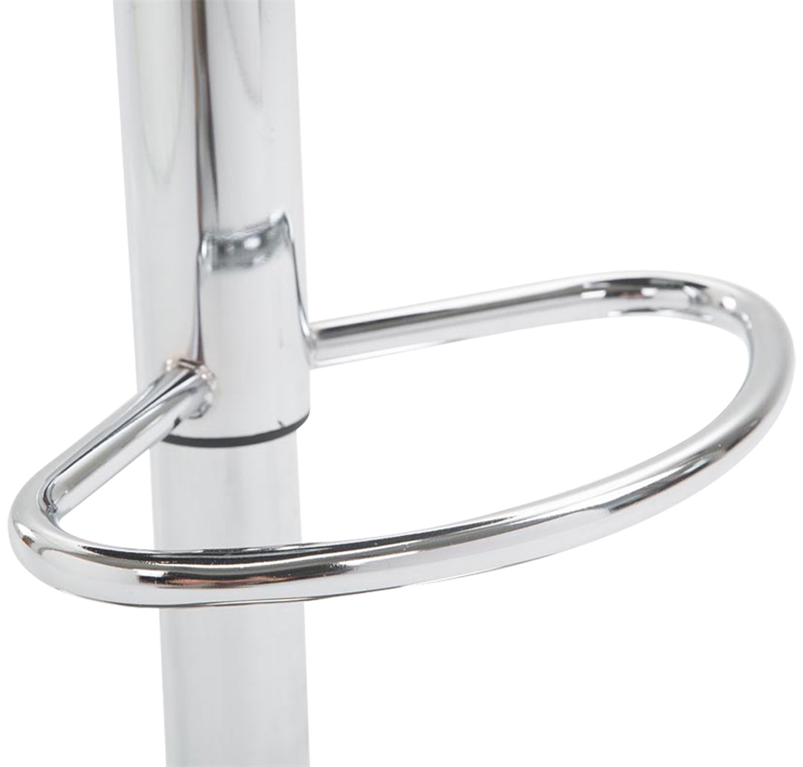 Tabouret de bar Lazio en similicuir avec pied en métal
