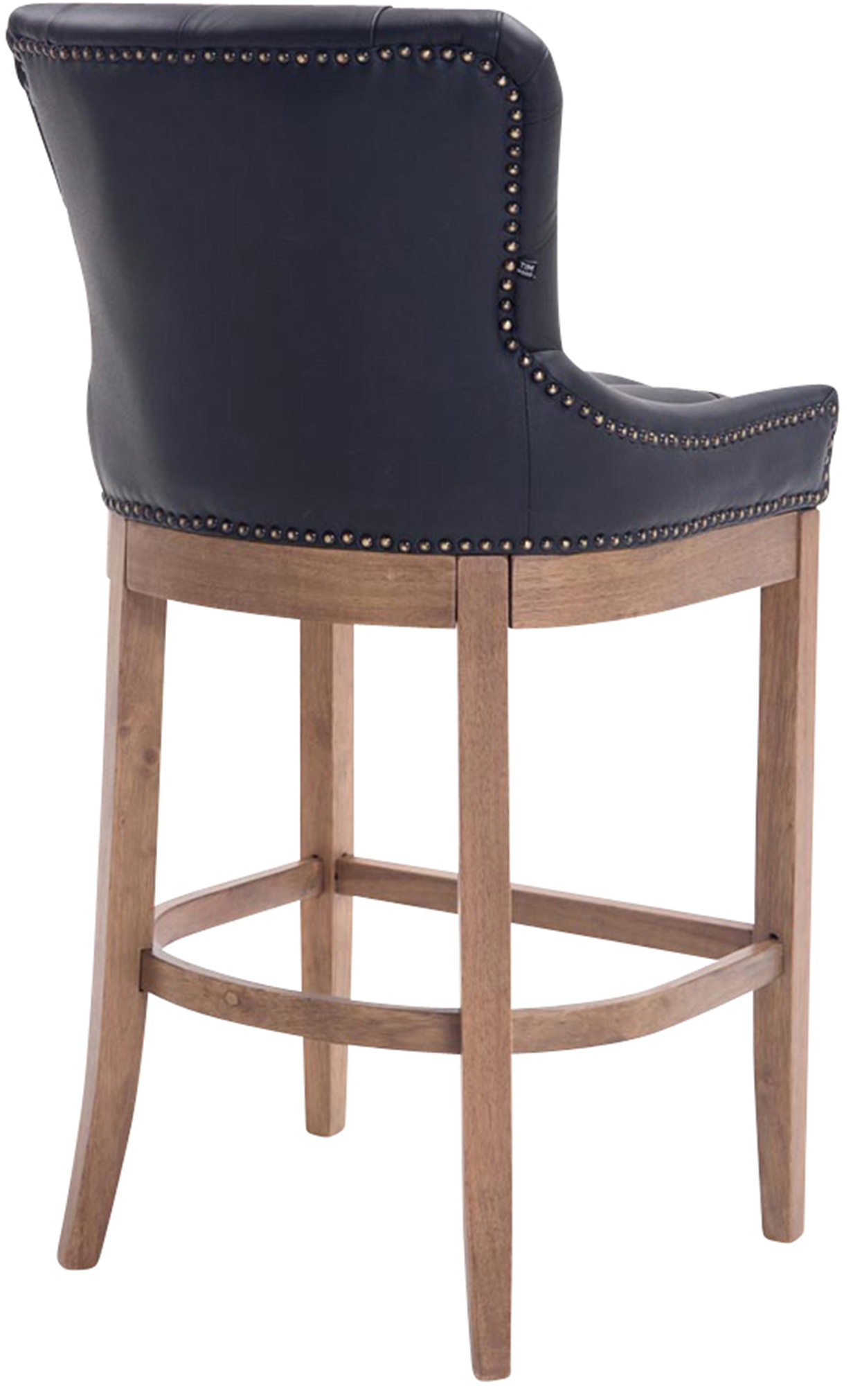 Tabouret de bar Lakewood antique-clair cuir véritable