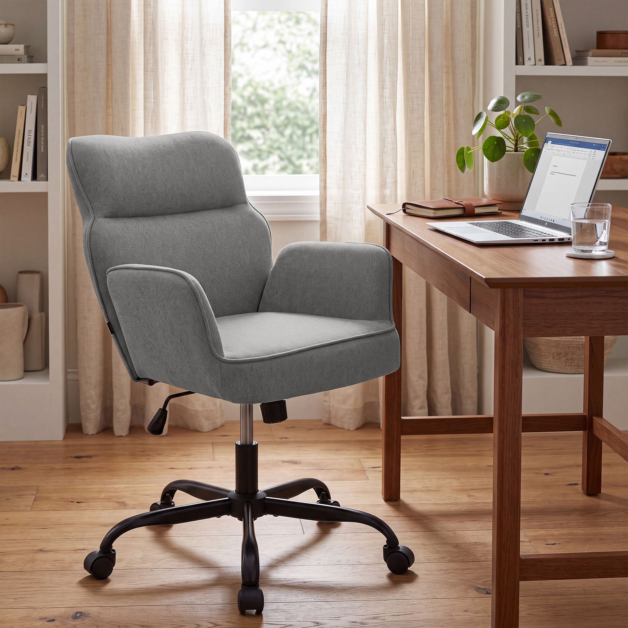 Chaise de bureau Amado tissu