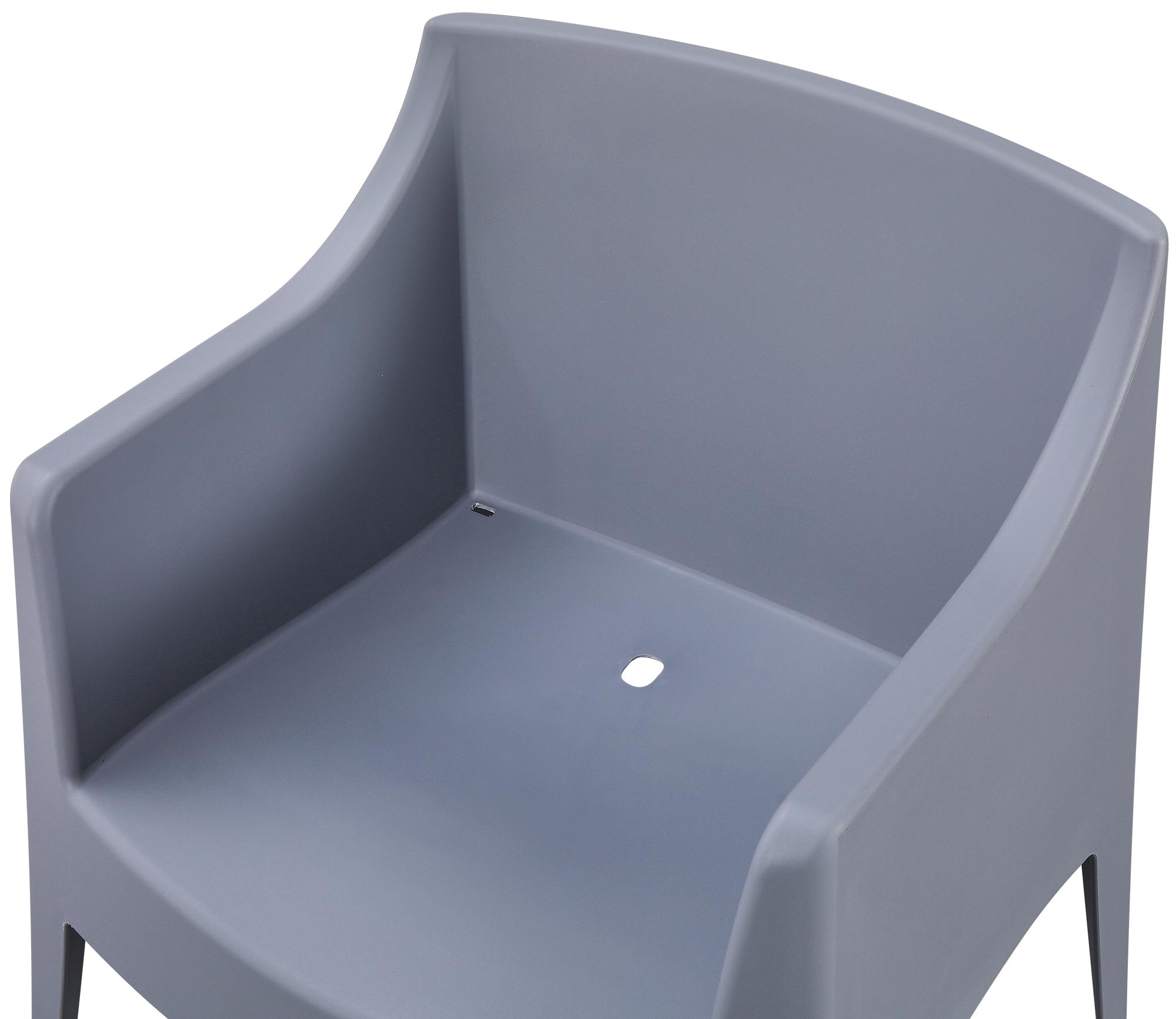 Lot de 6 Chaises de Jardin Bartal Empilables en Polypropylène Résistant aux UV et Intempéries - Fauteuils d'Extérieur Design