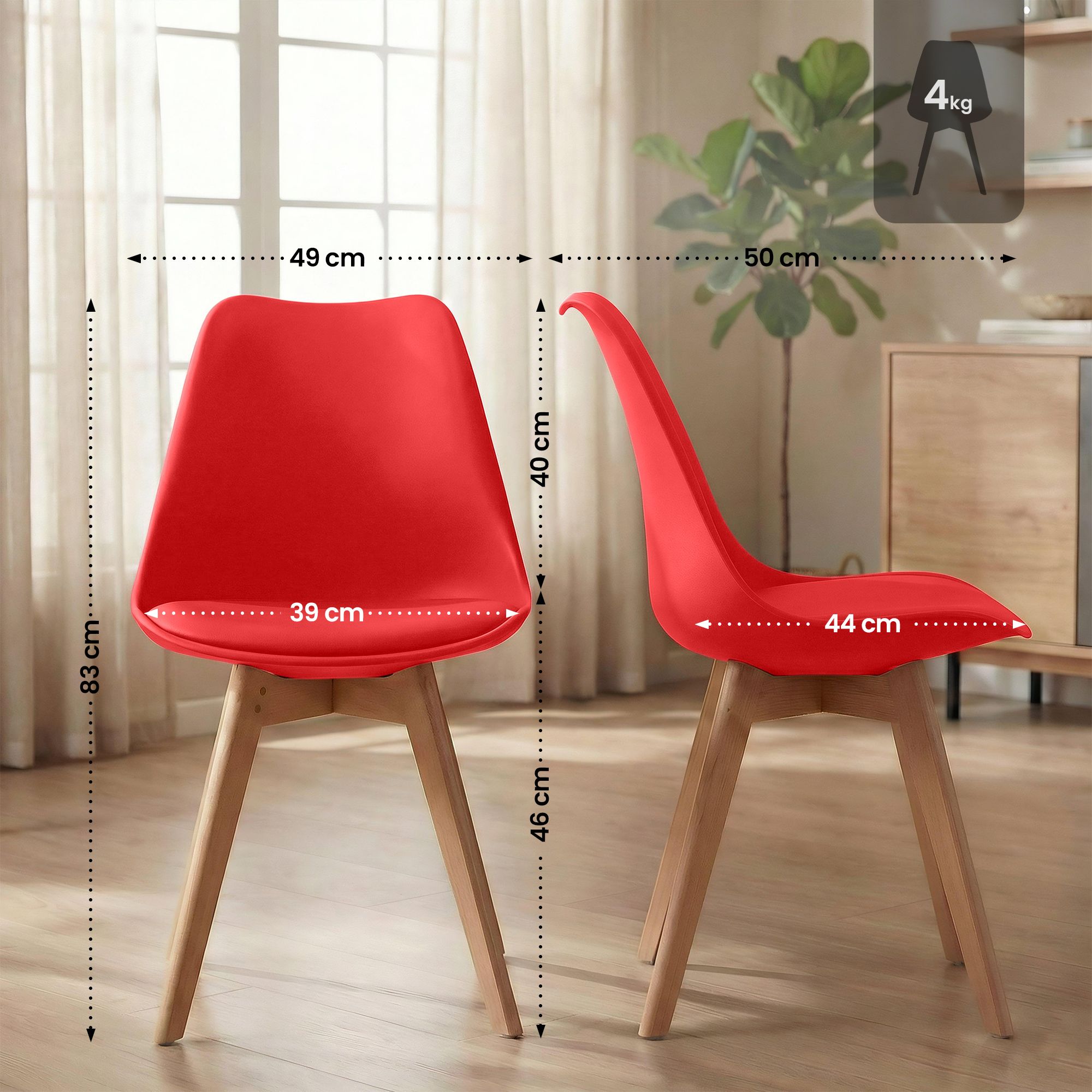 Chaise de salle à manger Linares : design élégant et confortable pour vos repas en famille ou entre amis