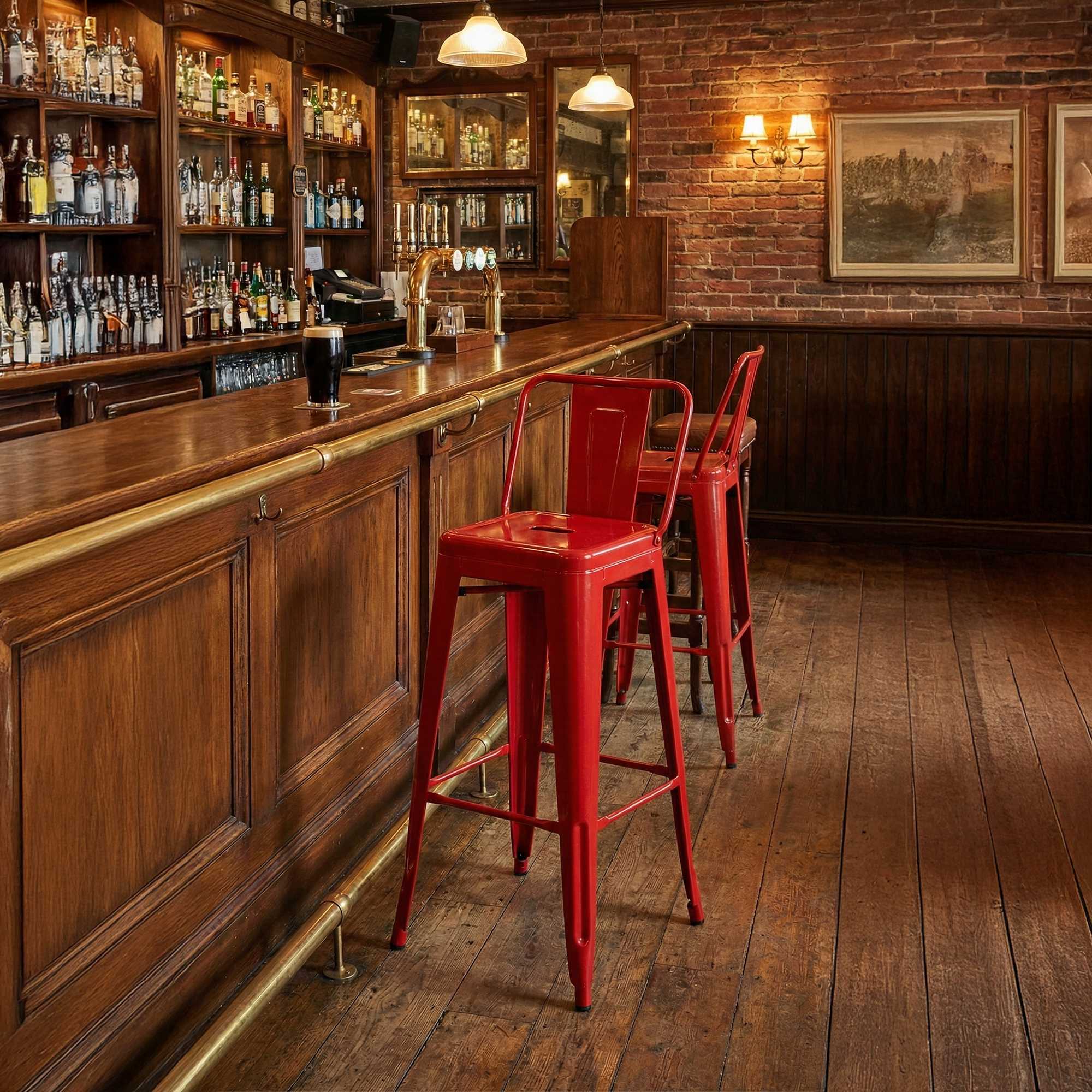 Lot de 4 tabourets de bar Mason