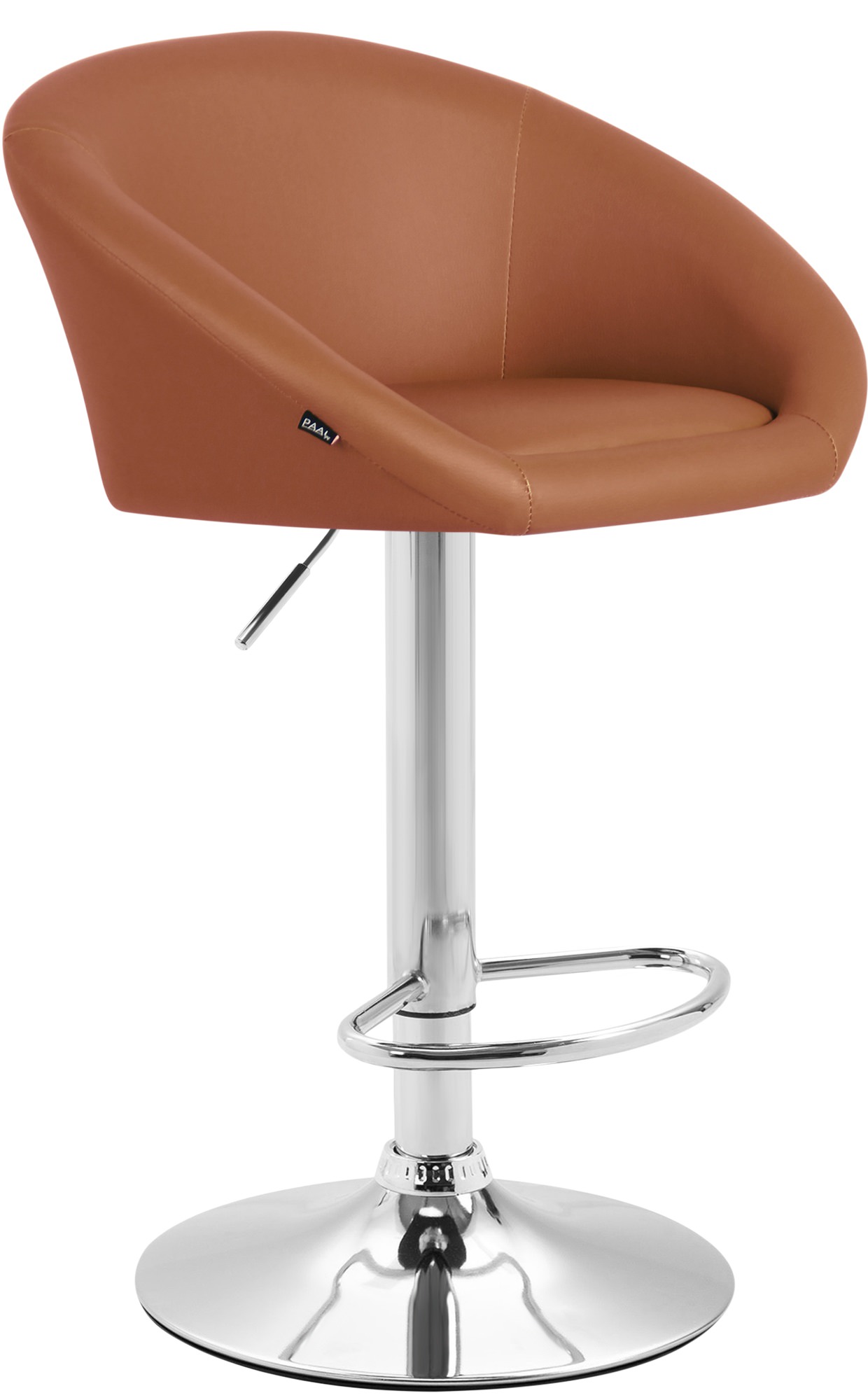 Tabouret de bar Miami V2 similicuir avec pied en métal