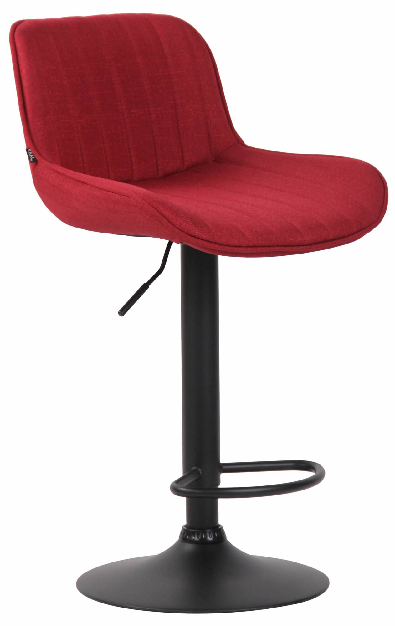 Lot de 2 Tabourets de bar Lentini en Tissu Pied trompette en Métal