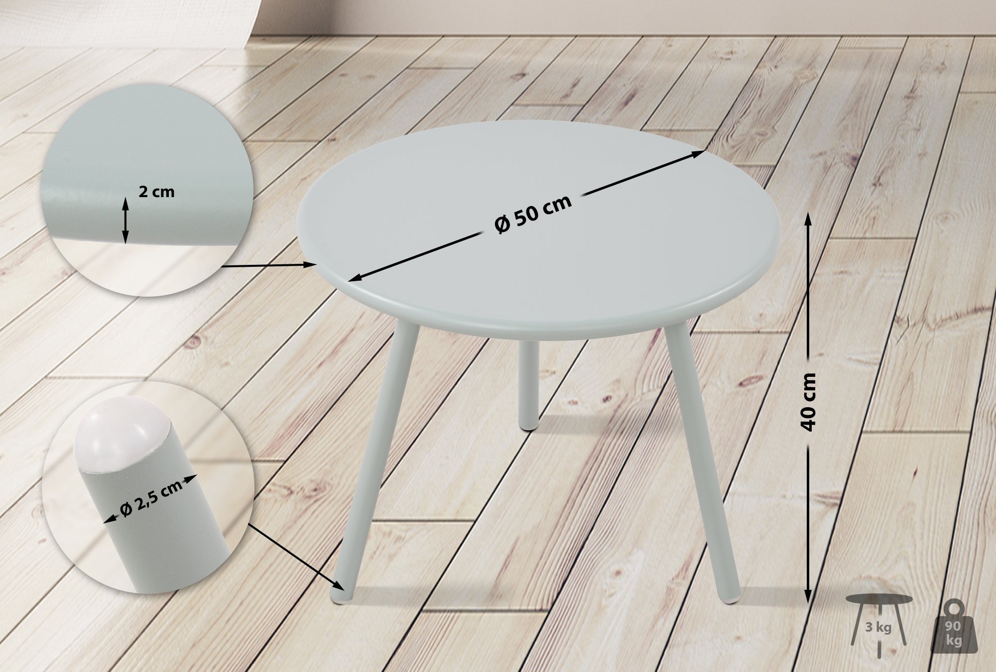 Table basse d'extérieur Berea