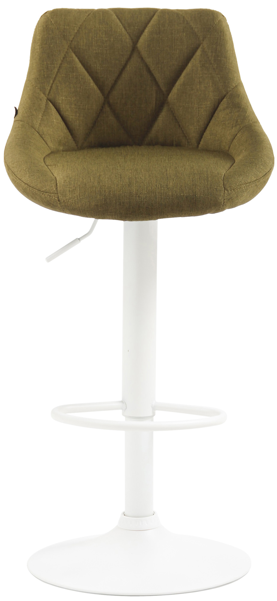 Tabouret de bar Lazio en Tissu Hauteur réglable siège pivotant