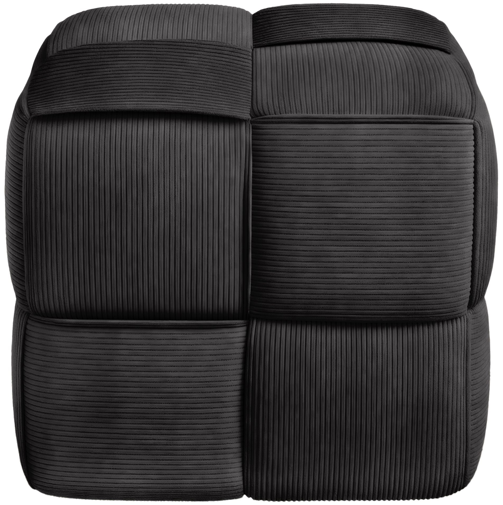 Tabouret en velours côtelé Forinta confortable et design