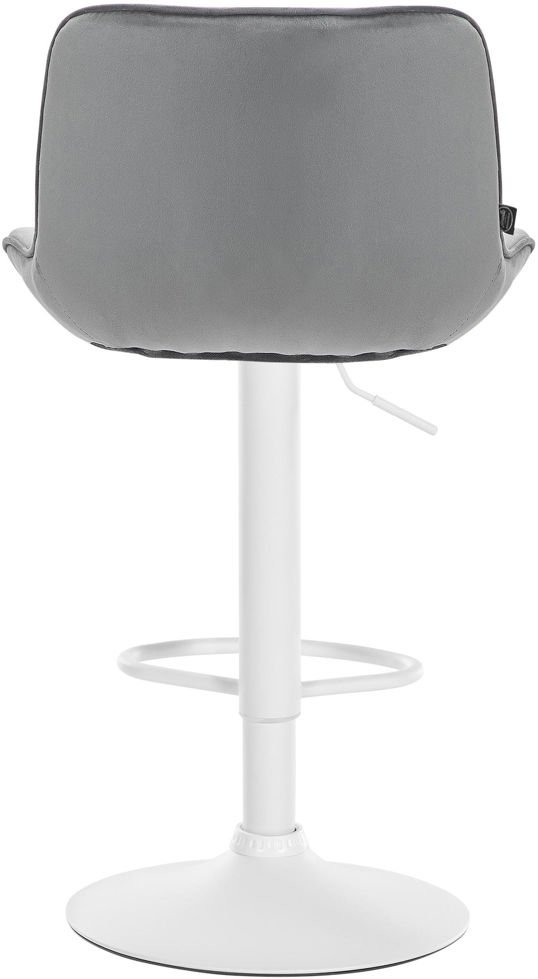 Lot de 2 tabourets de bar Vonore velours
