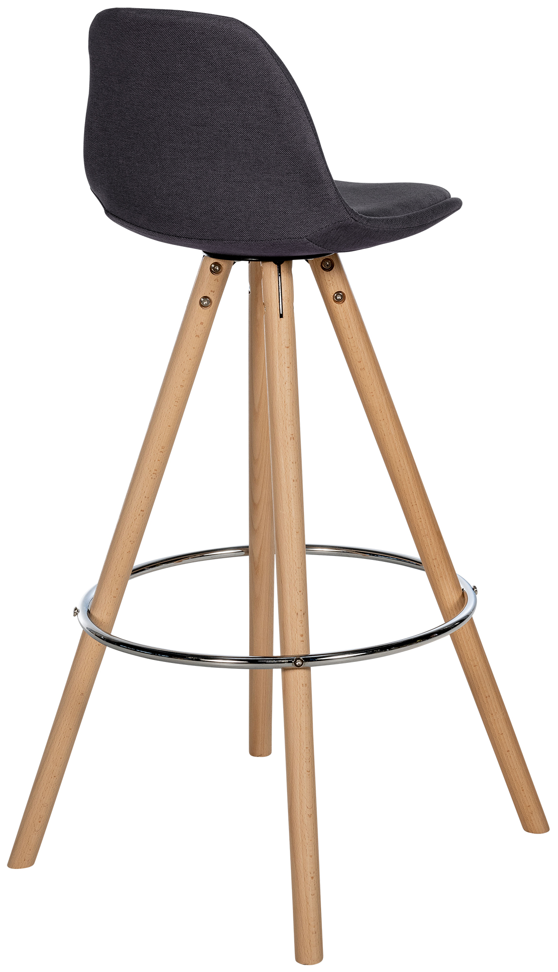 Tabouret de bar Corbin Tissu Rond