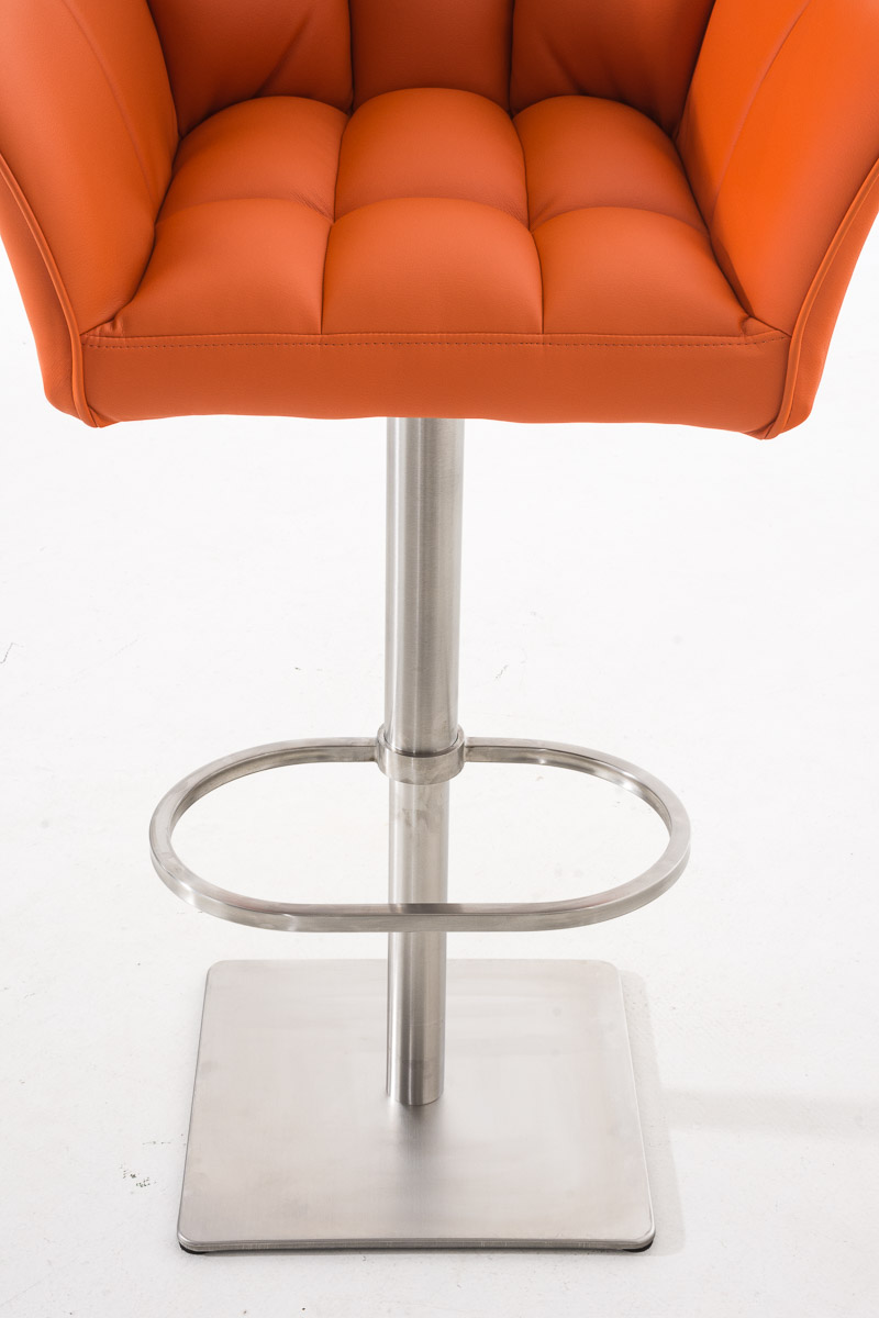 Lot de 2 tabourets de bar Damaso en similicuir