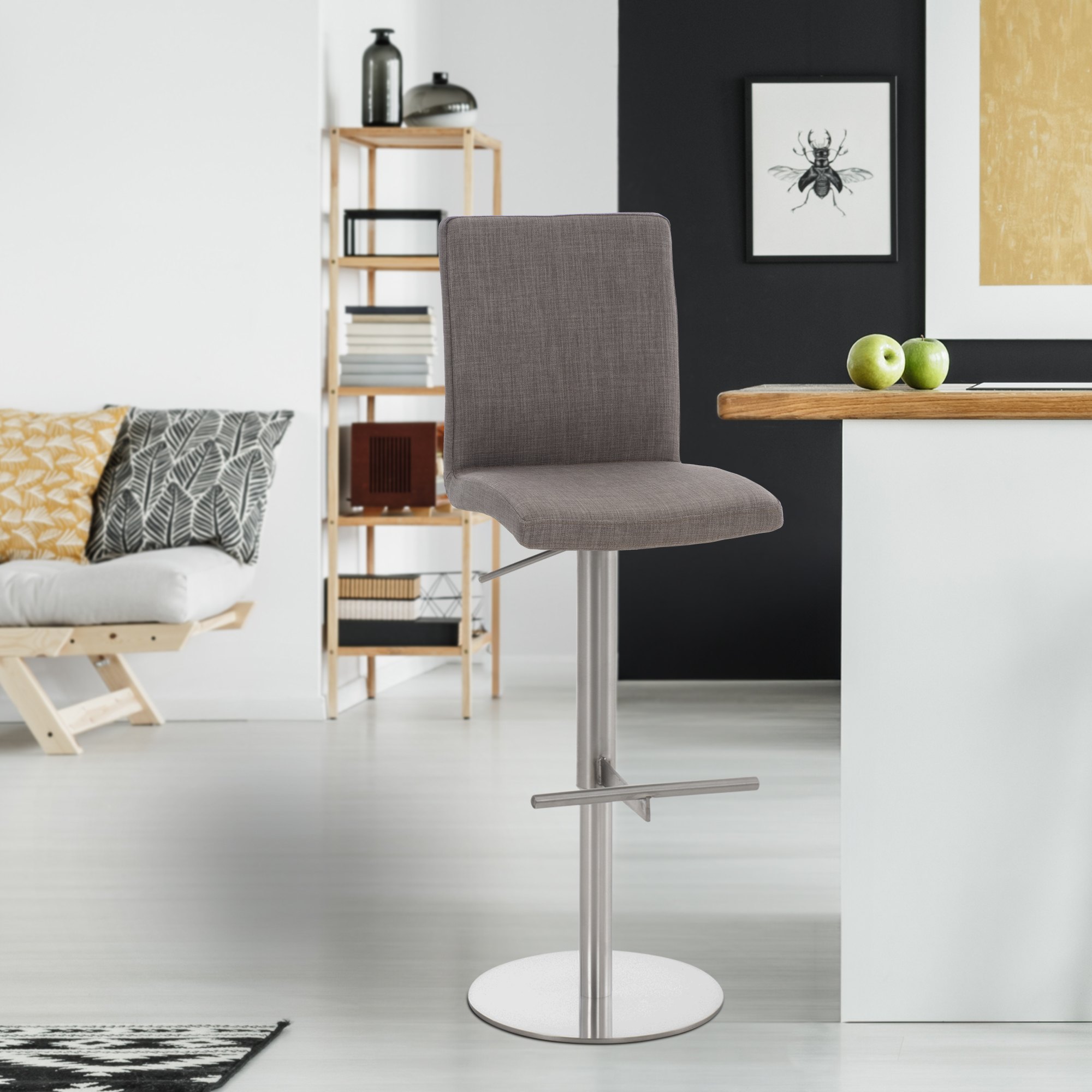 Tabouret de bar Cadiz tissu