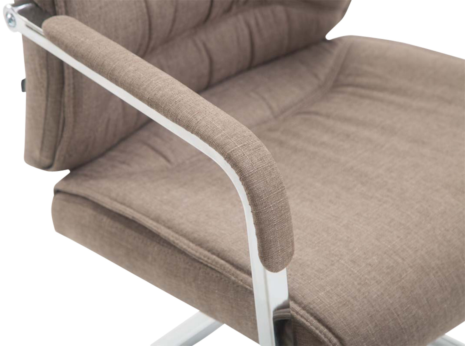 CLP Lot de 2 Chaises Cantilever XXL Anubis en Tissu avec accoudoirs