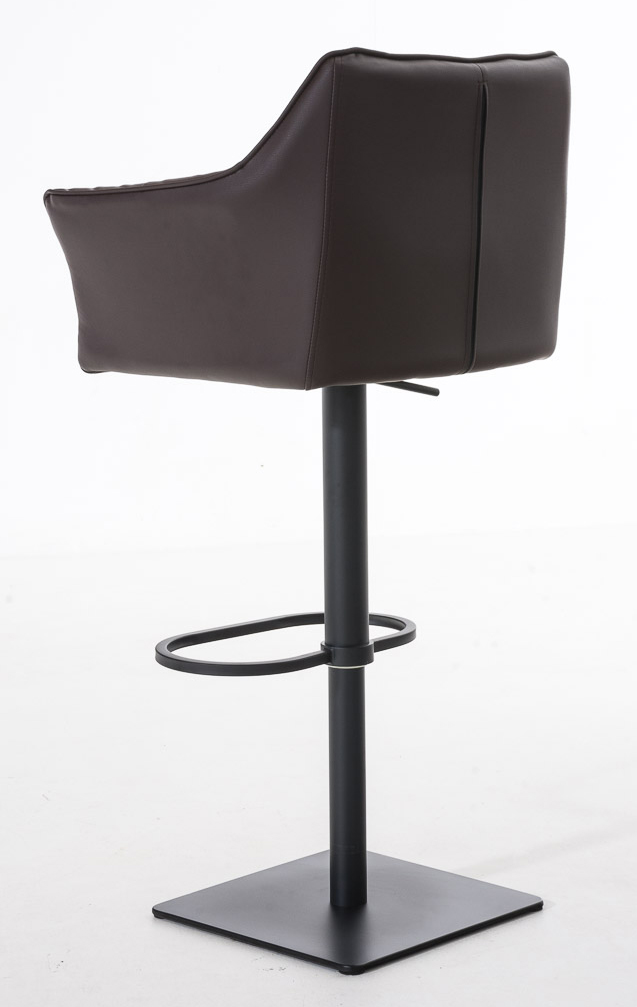 Lot de 2 tabourets de bar Damaso en similicuir