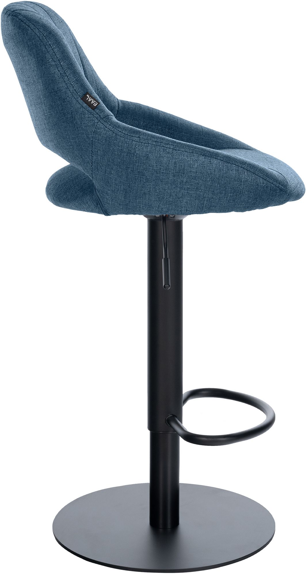 Tabouret de bar Milet noir avec pied extra lourd