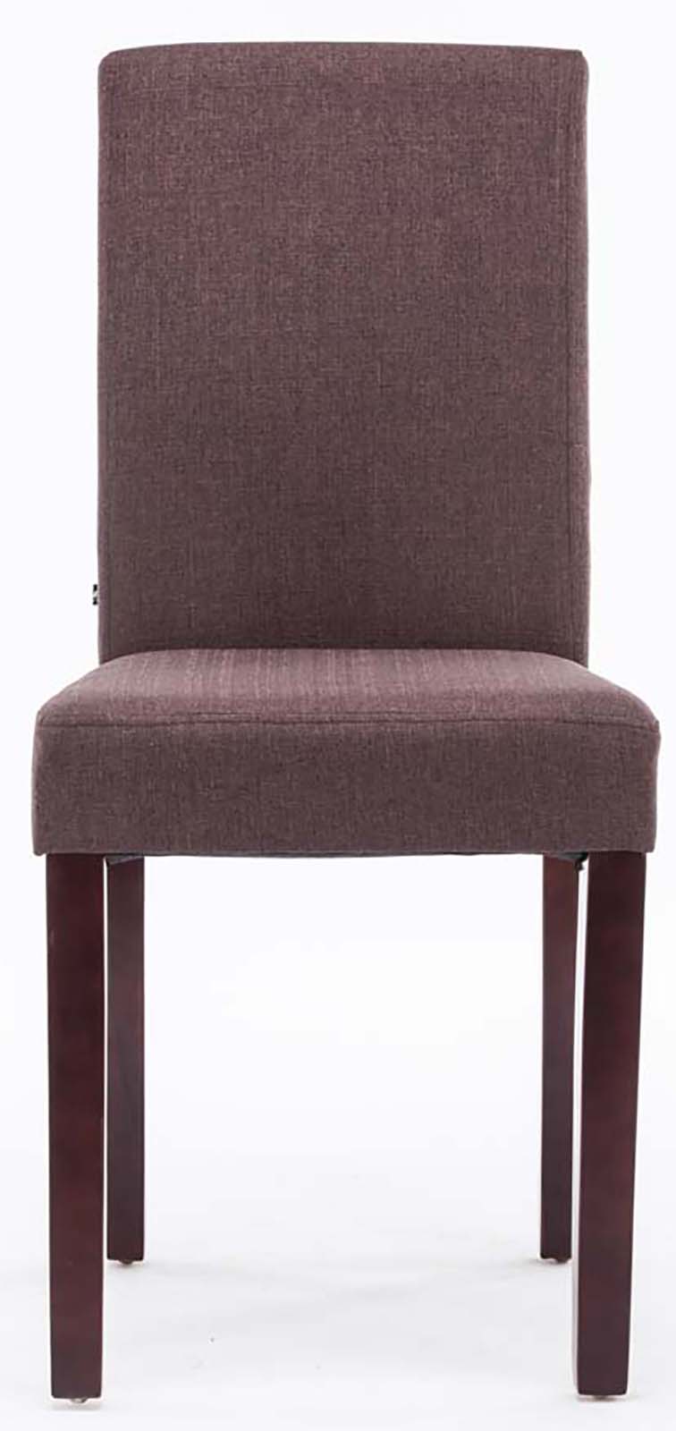 Lot de 6 Chaises de salle à manger Ina Tissu avec pieds en Bois