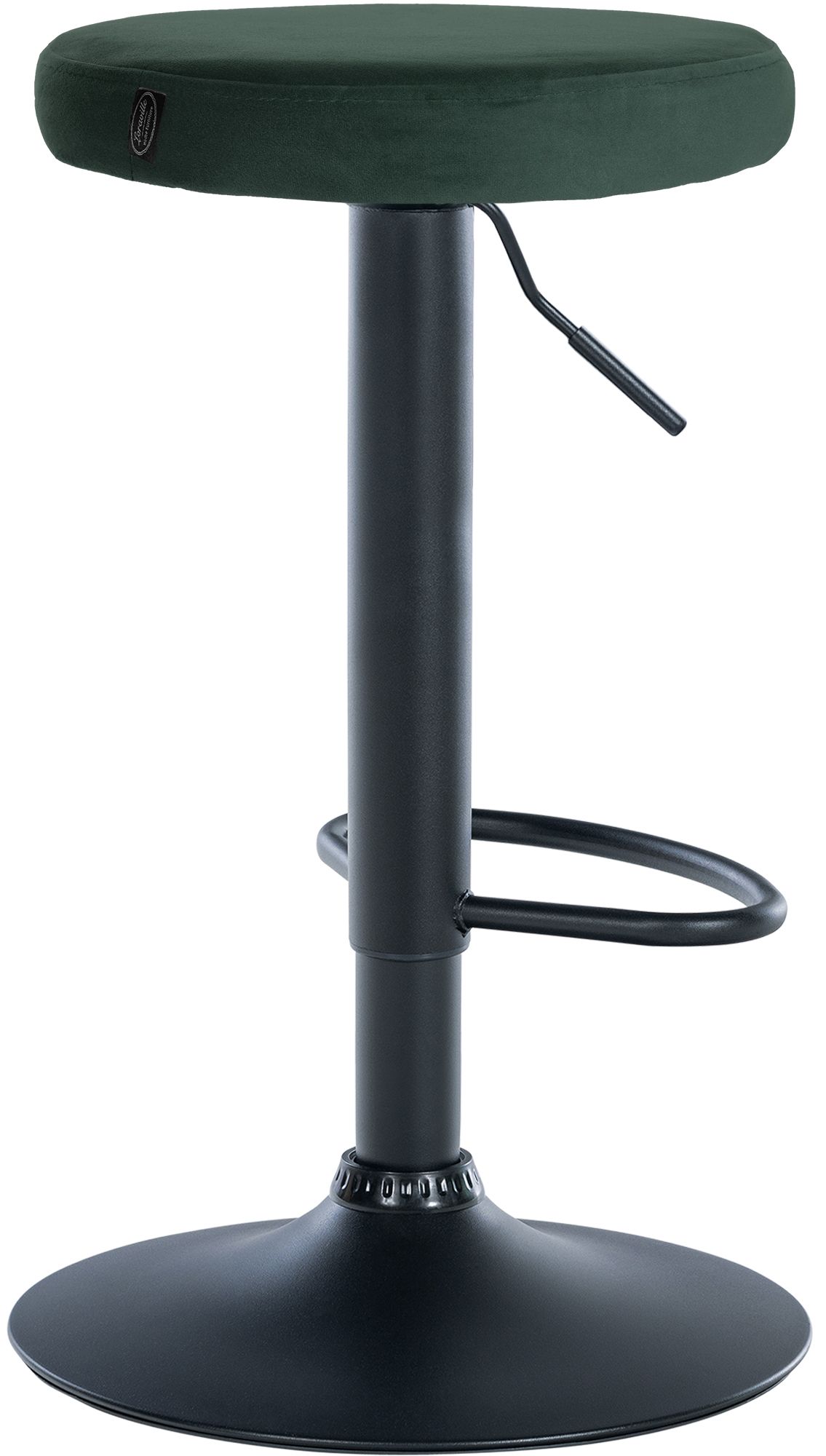 Lot de 2 tabourets de bar Ponte velours