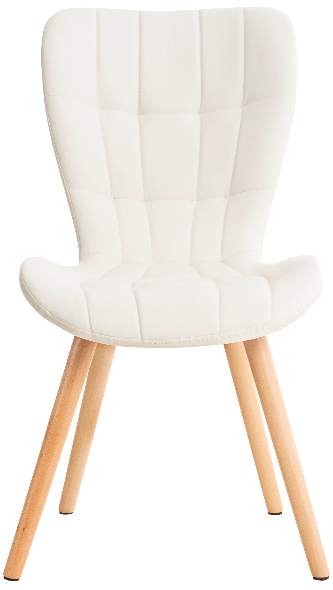 Chaise de salle à manger Elda en similicuir