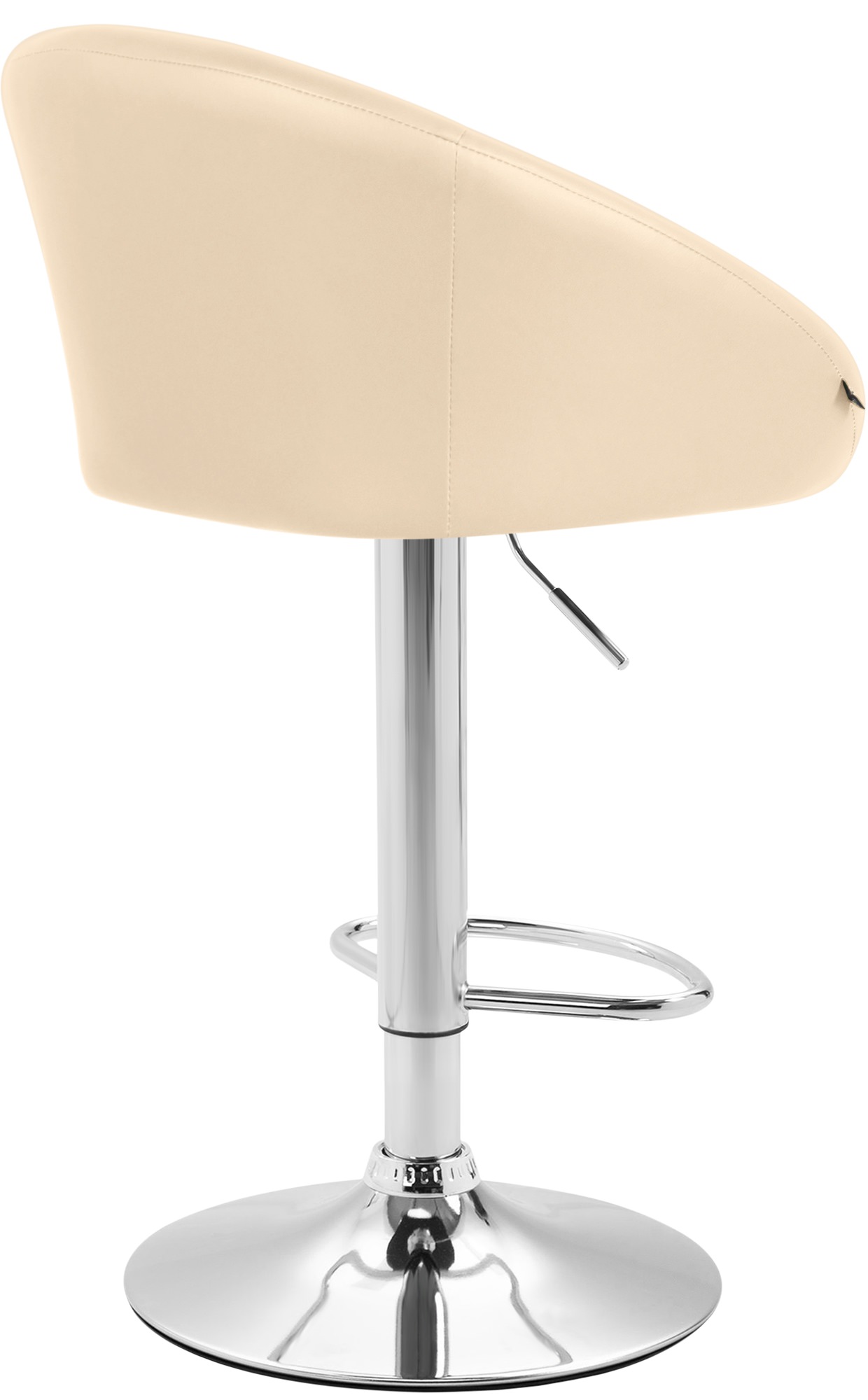 Tabouret de bar Miami V2 similicuir avec pied en métal