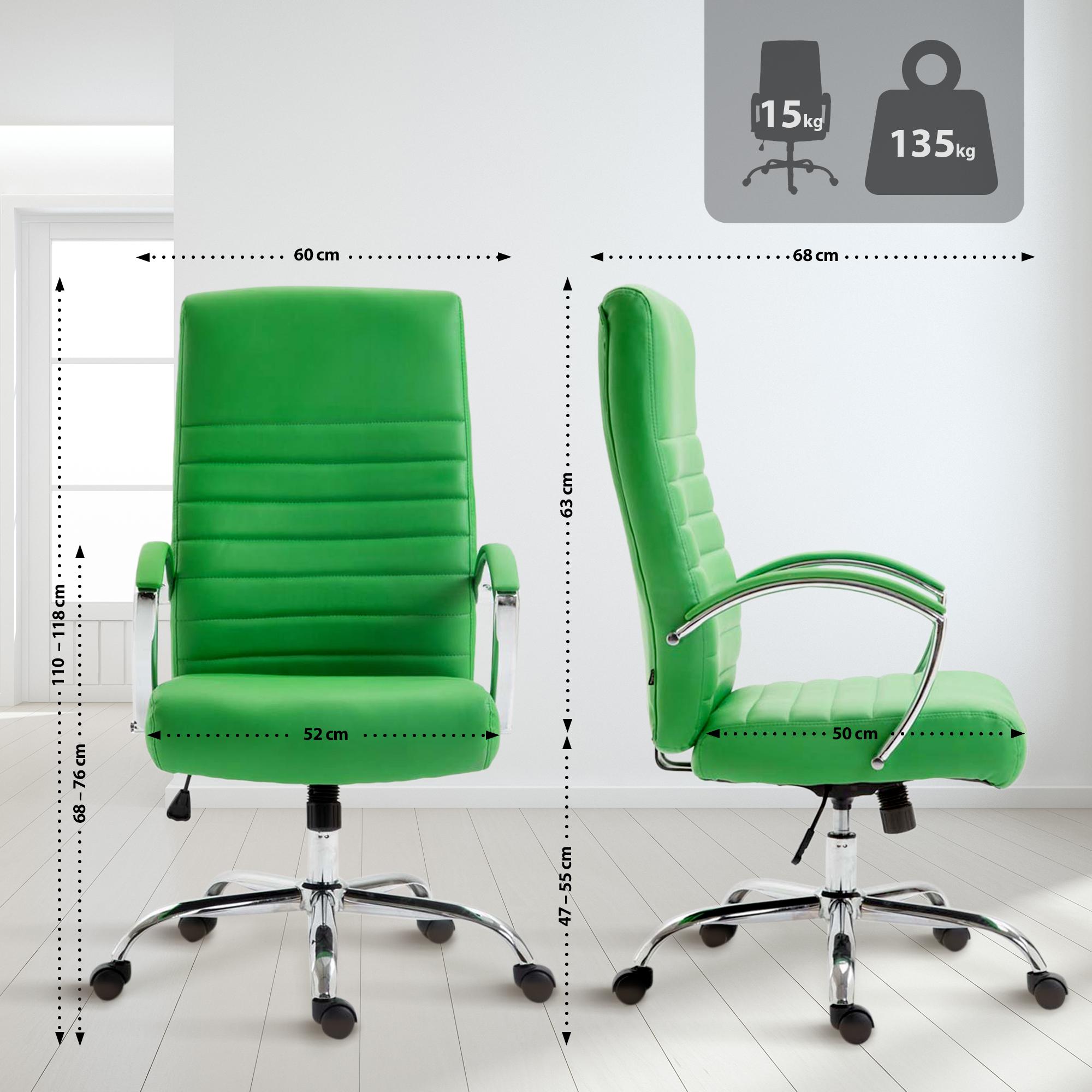 Fauteuil de bureau XL Valais similicuir