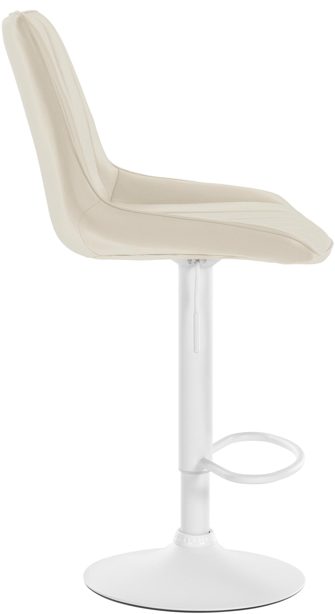 Tabouret de bar Toni en Similicuir Pied en Métal réglable pivotant