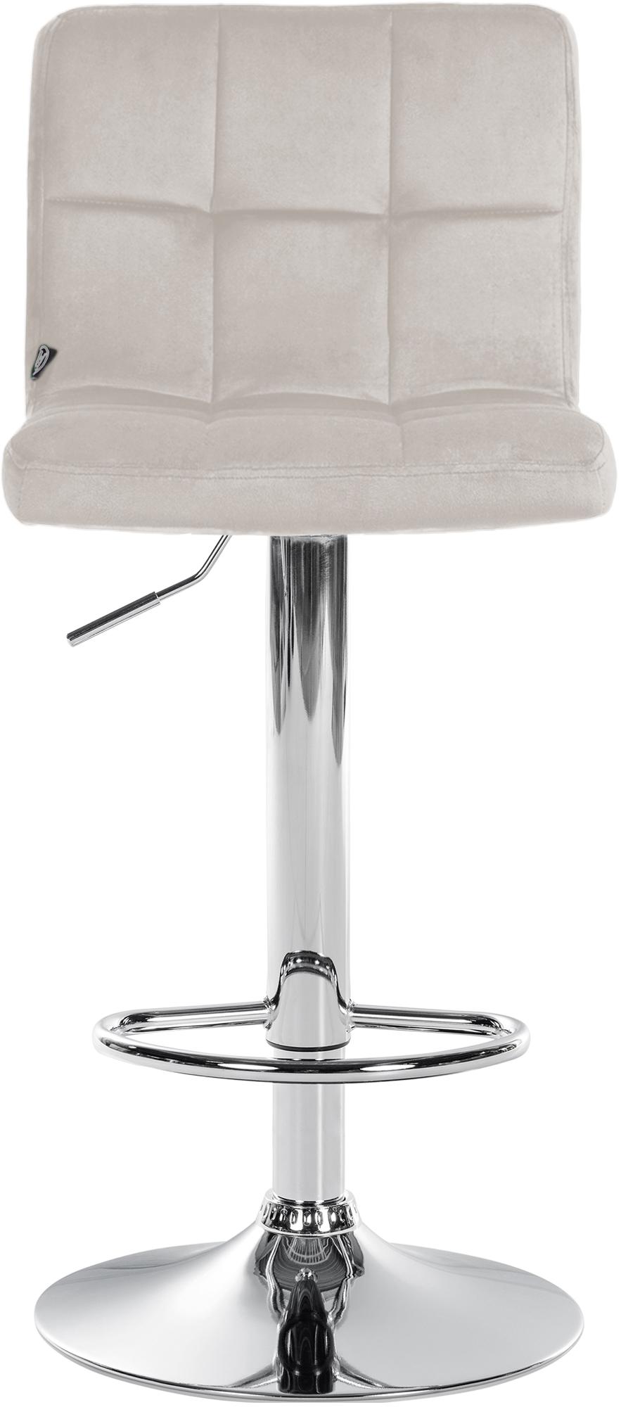 Lot de 2 tabourets de bar Peru velours