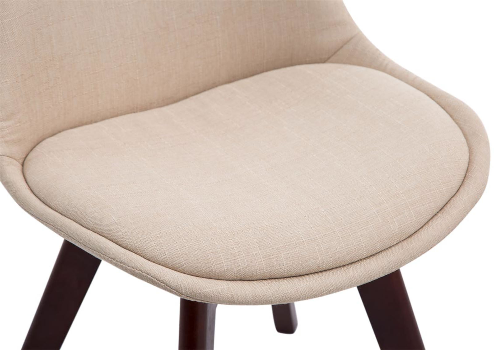 Lot de 4 chaises de salle à manger Borneo V2 en Tissu